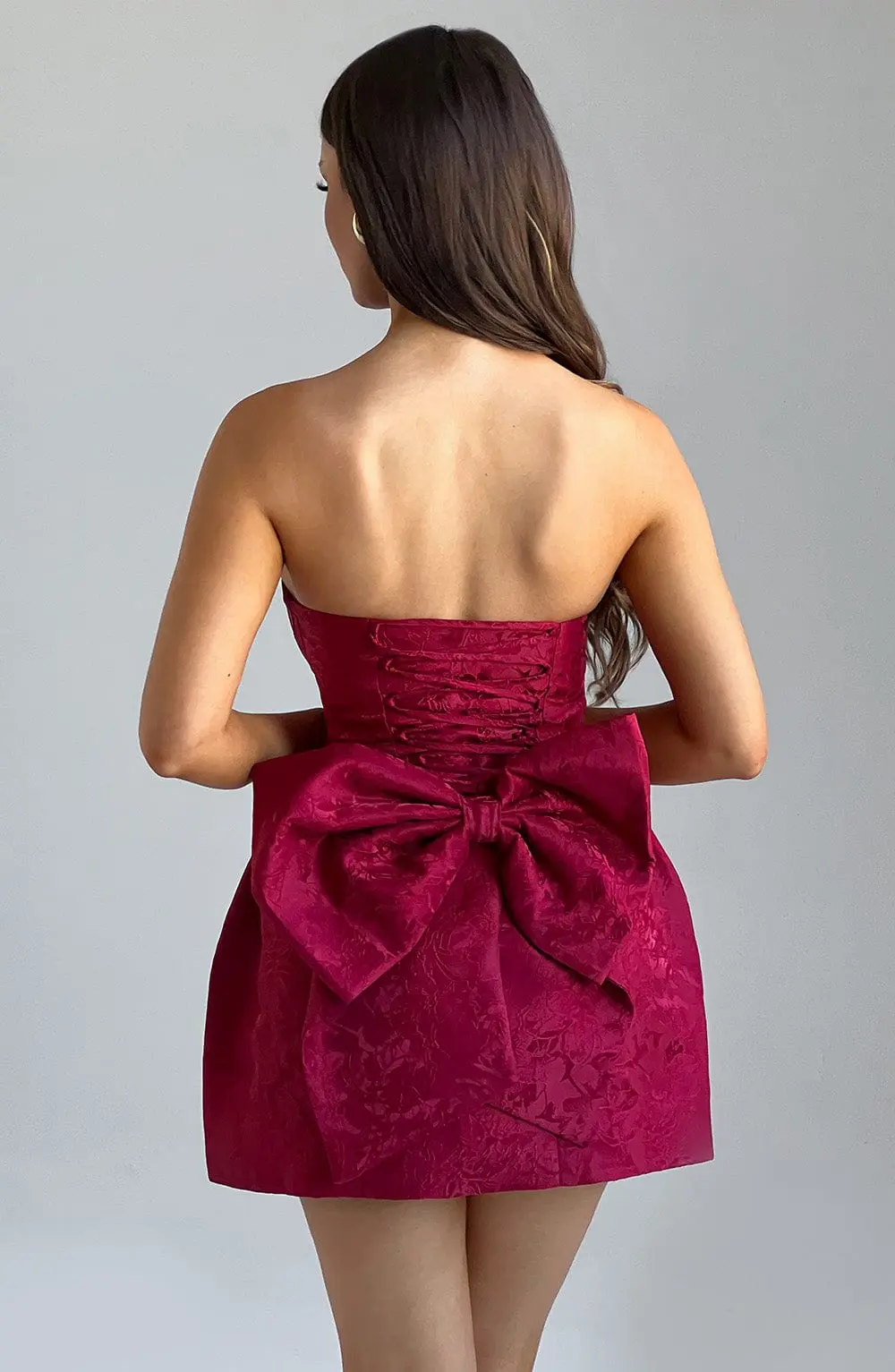Elenora Mini Dress - Red - Image 2