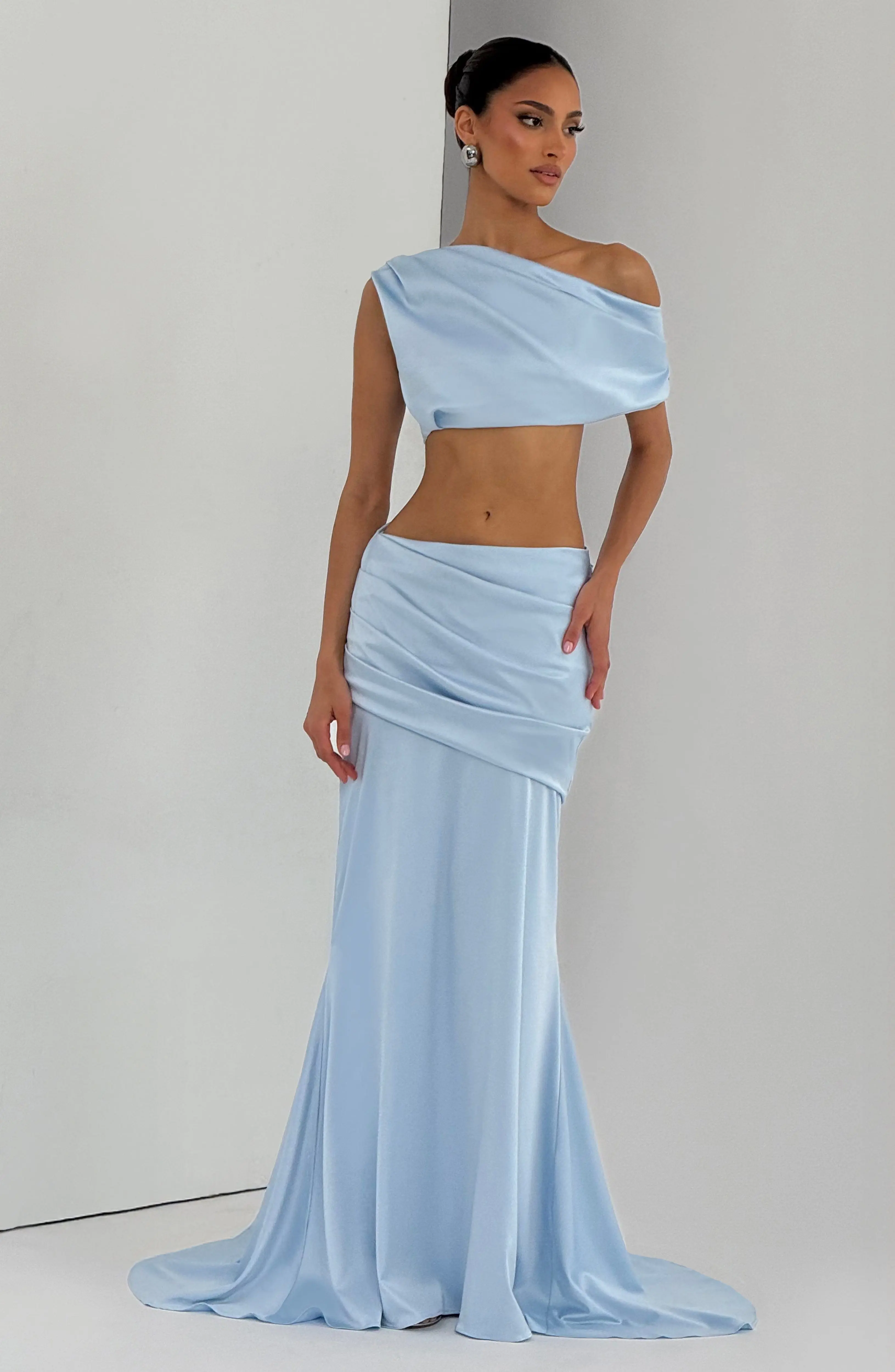 Claudette Maxi Skirt - Glacier Blue - Image 7