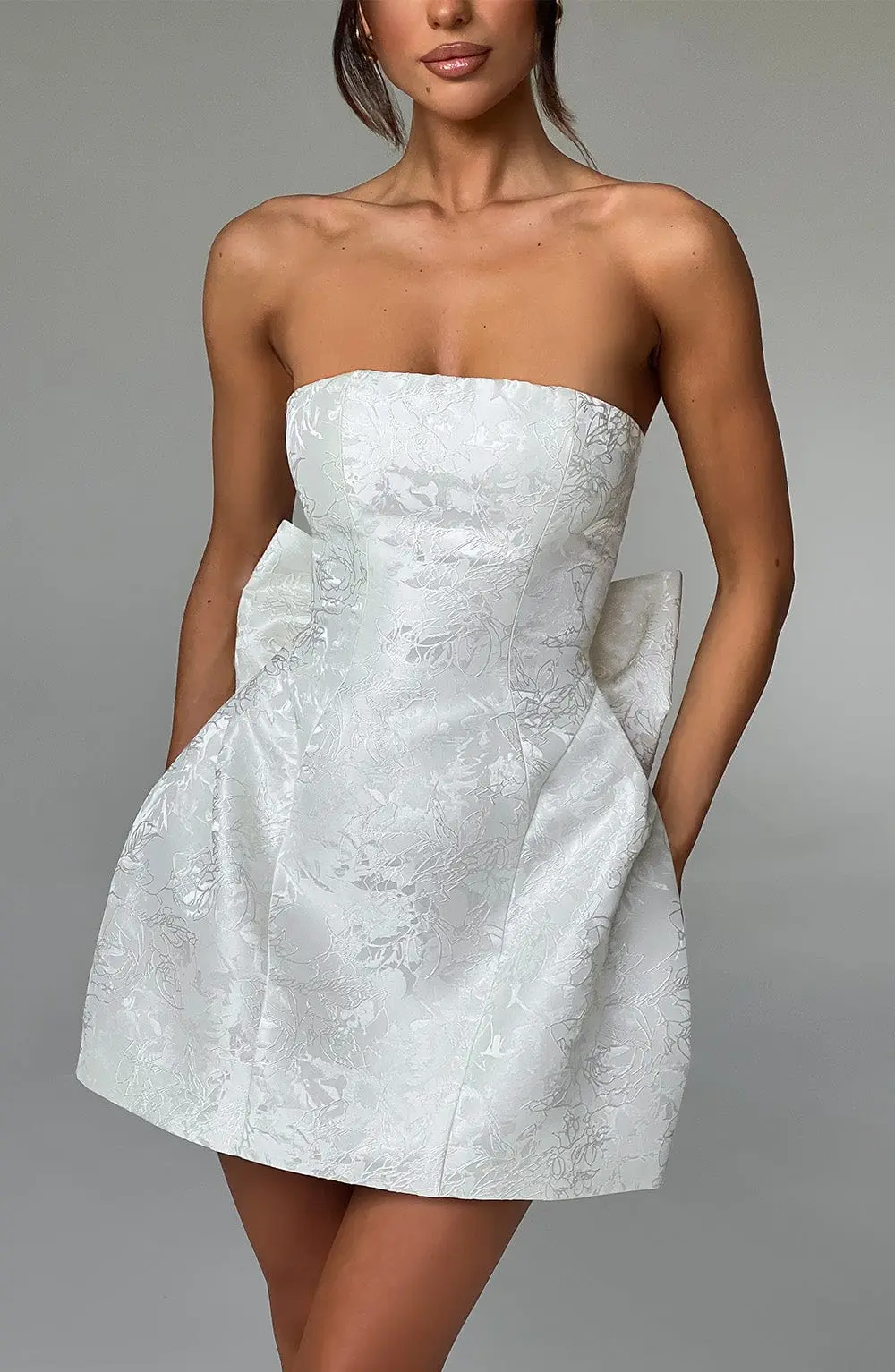 Elenora Mini Dress - Ivory - Image 10