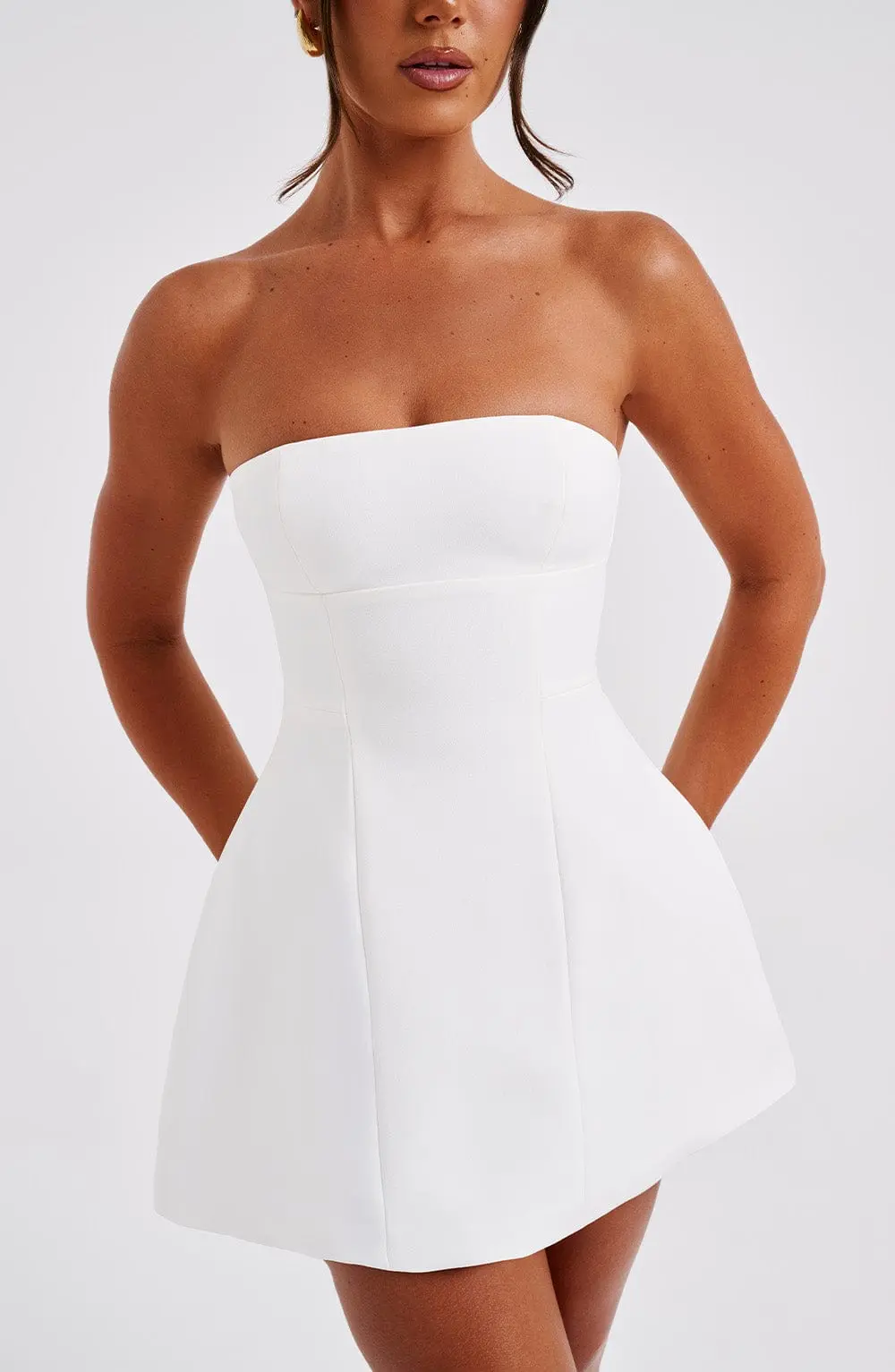 Asha Mini Dress - Ivory - Image 6