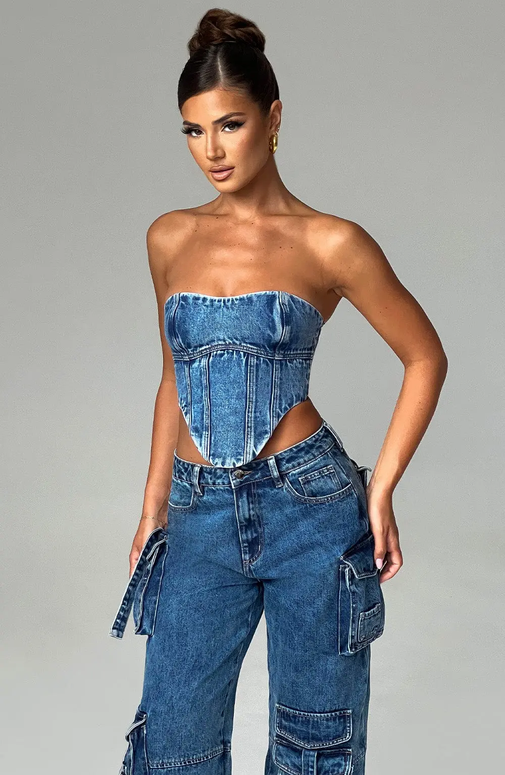 Yasie Corset - Dark Wash - Image 10