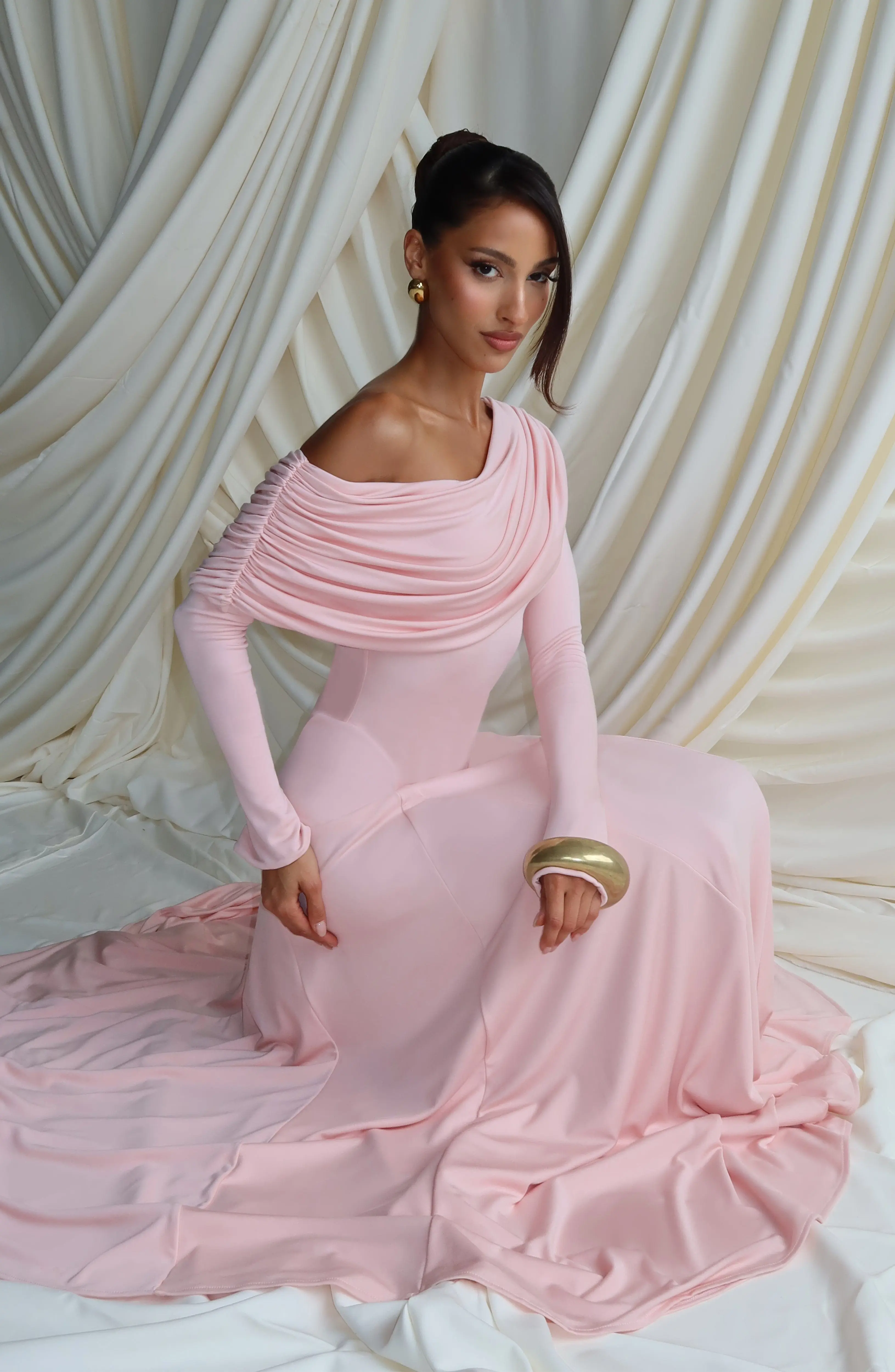 Rafaela Maxi Dress - Soft Blush - Image 2