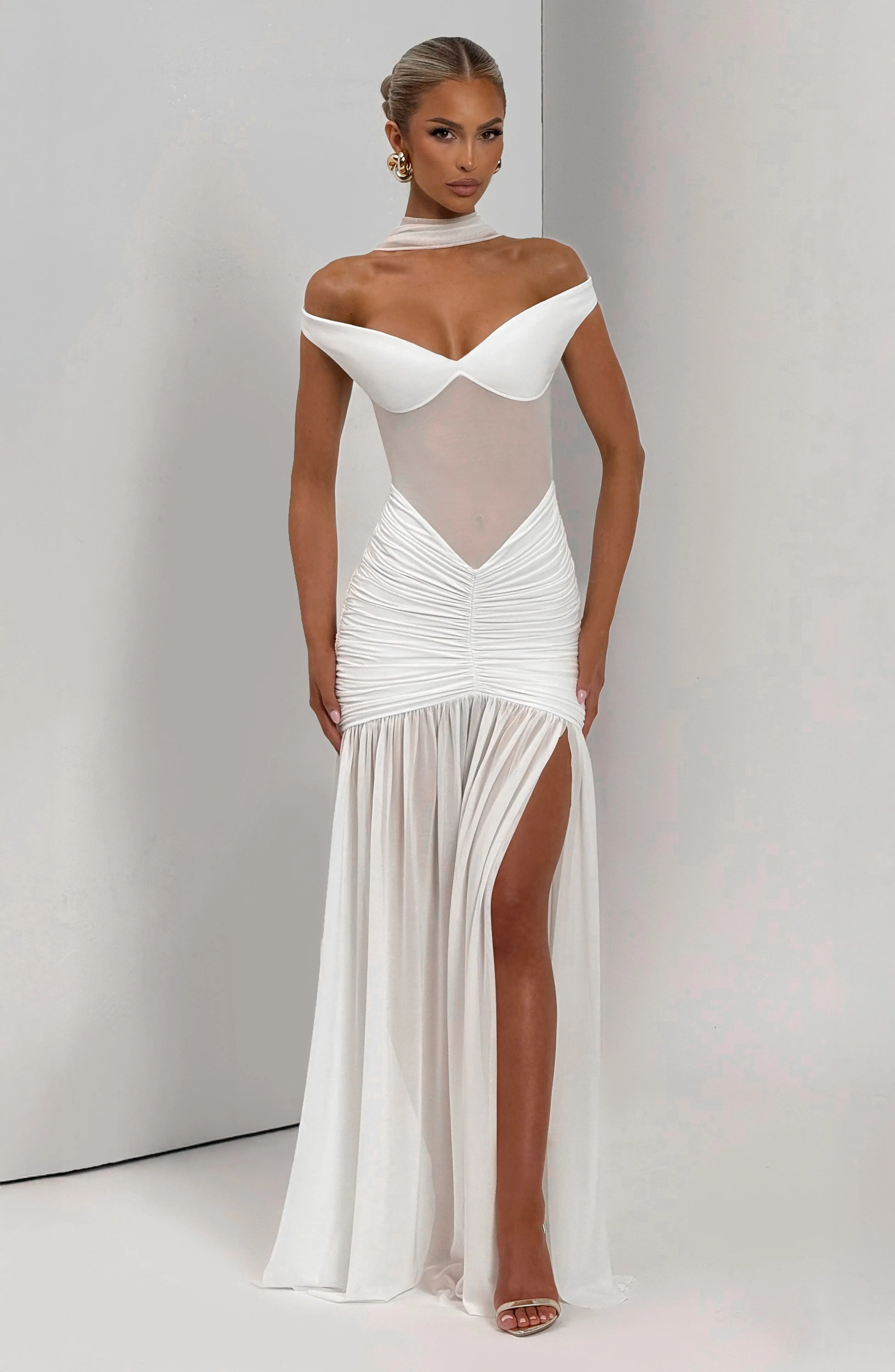 Alaia Maxi Dress - Ivory - Image 6