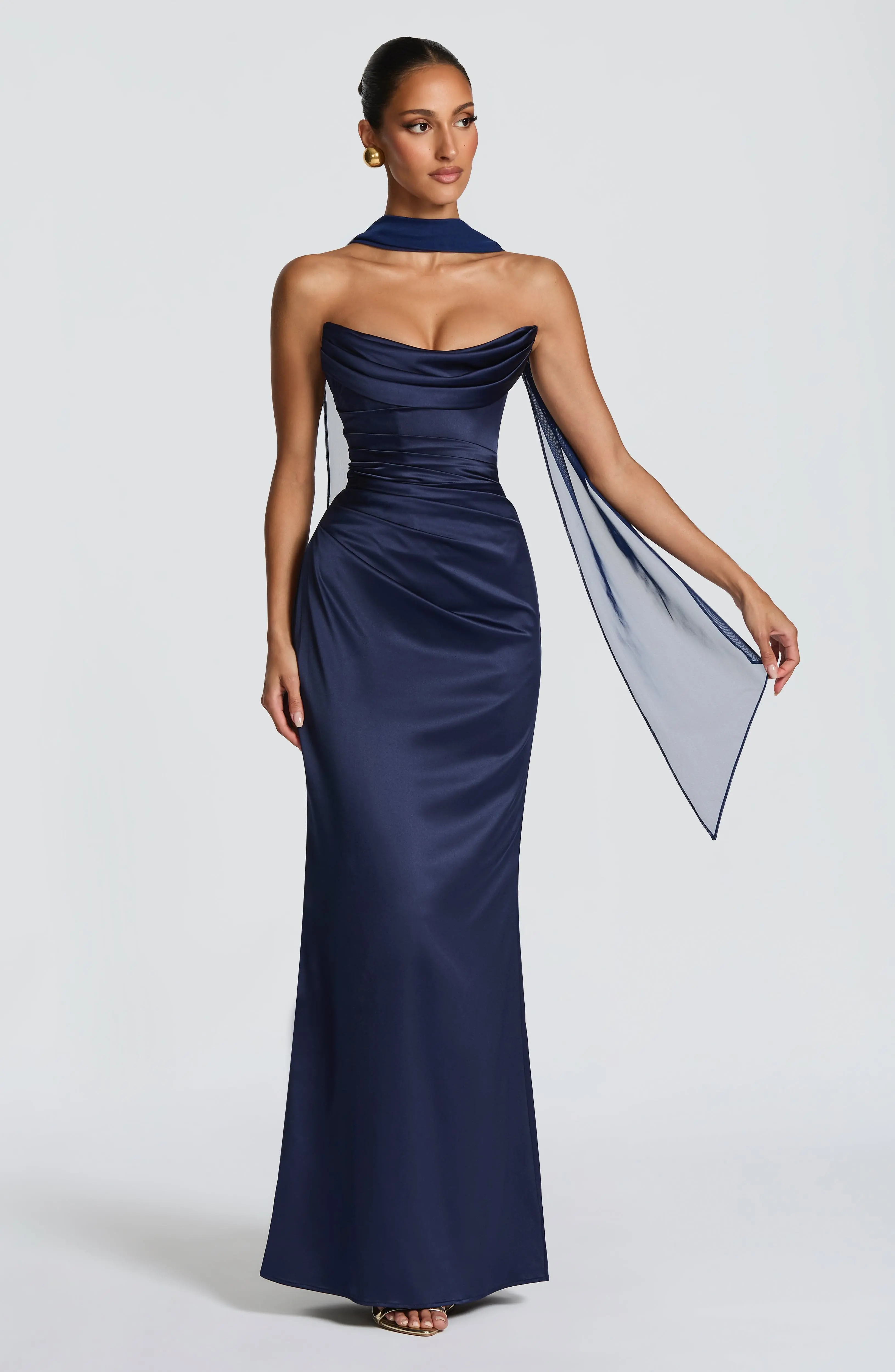 Vessa Maxi Dress - Navy - Image 2