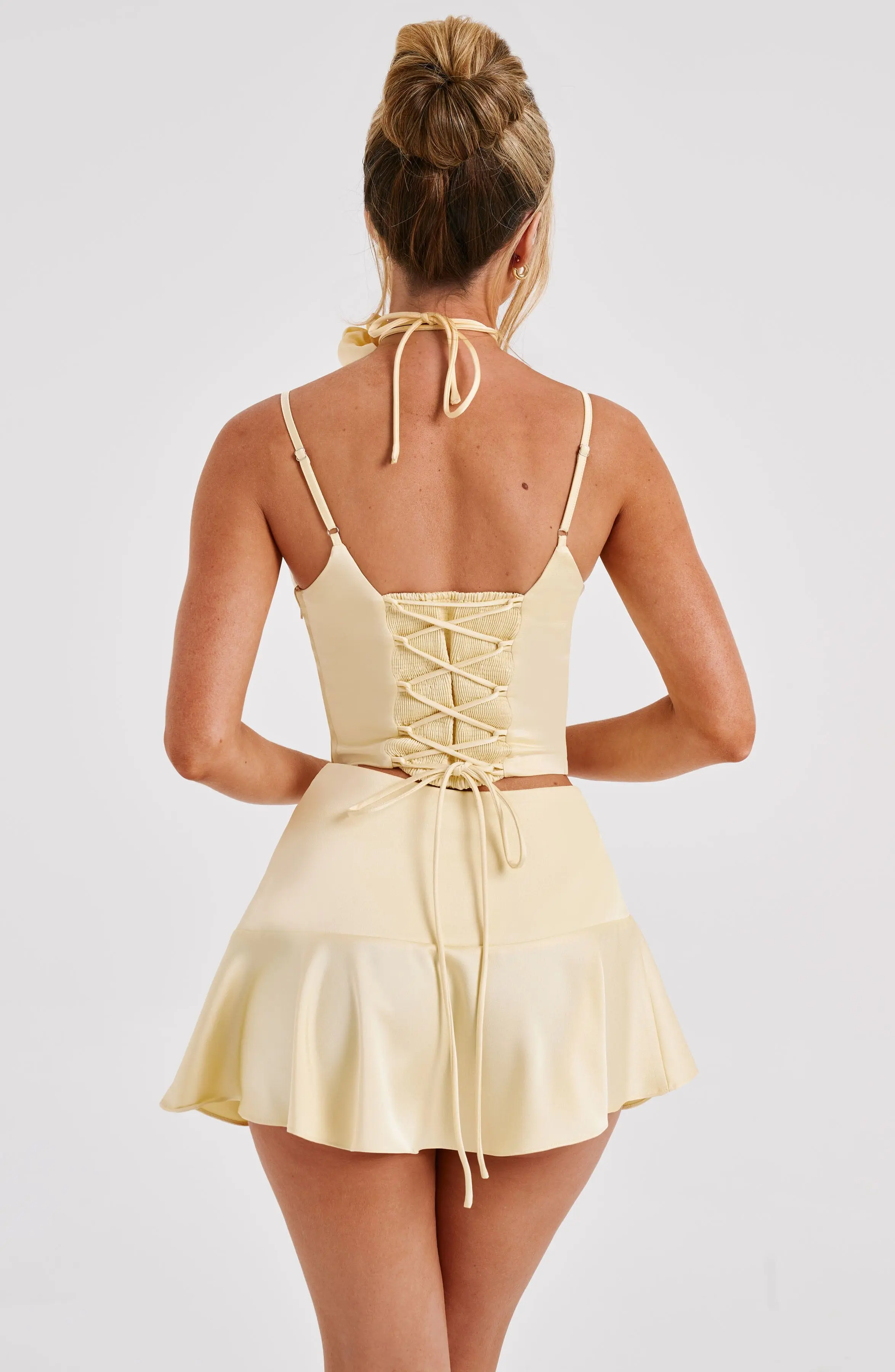 Louisa Mini Skirt - Lemon - Image 4