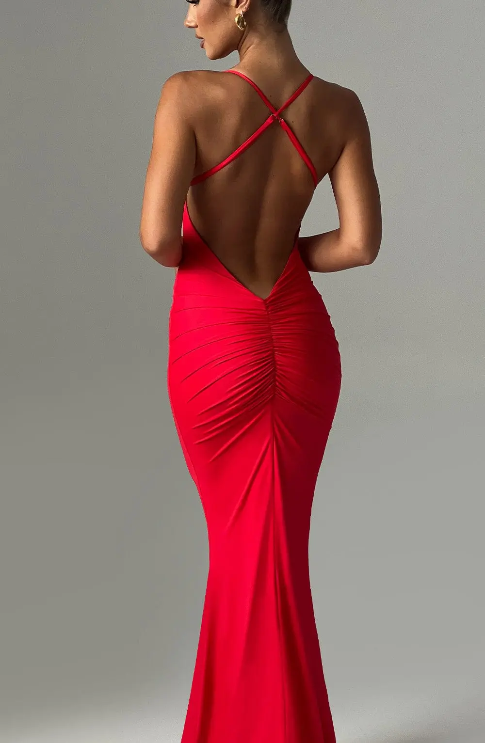 Zelda Maxi Dress - Red - Image 2