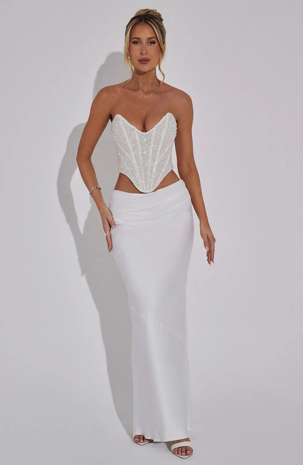 Bernadette Maxi Skirt - Ivory - Image 7