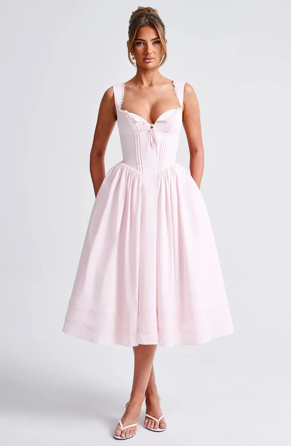 Marlena Midi Dress - Blush - Image 6