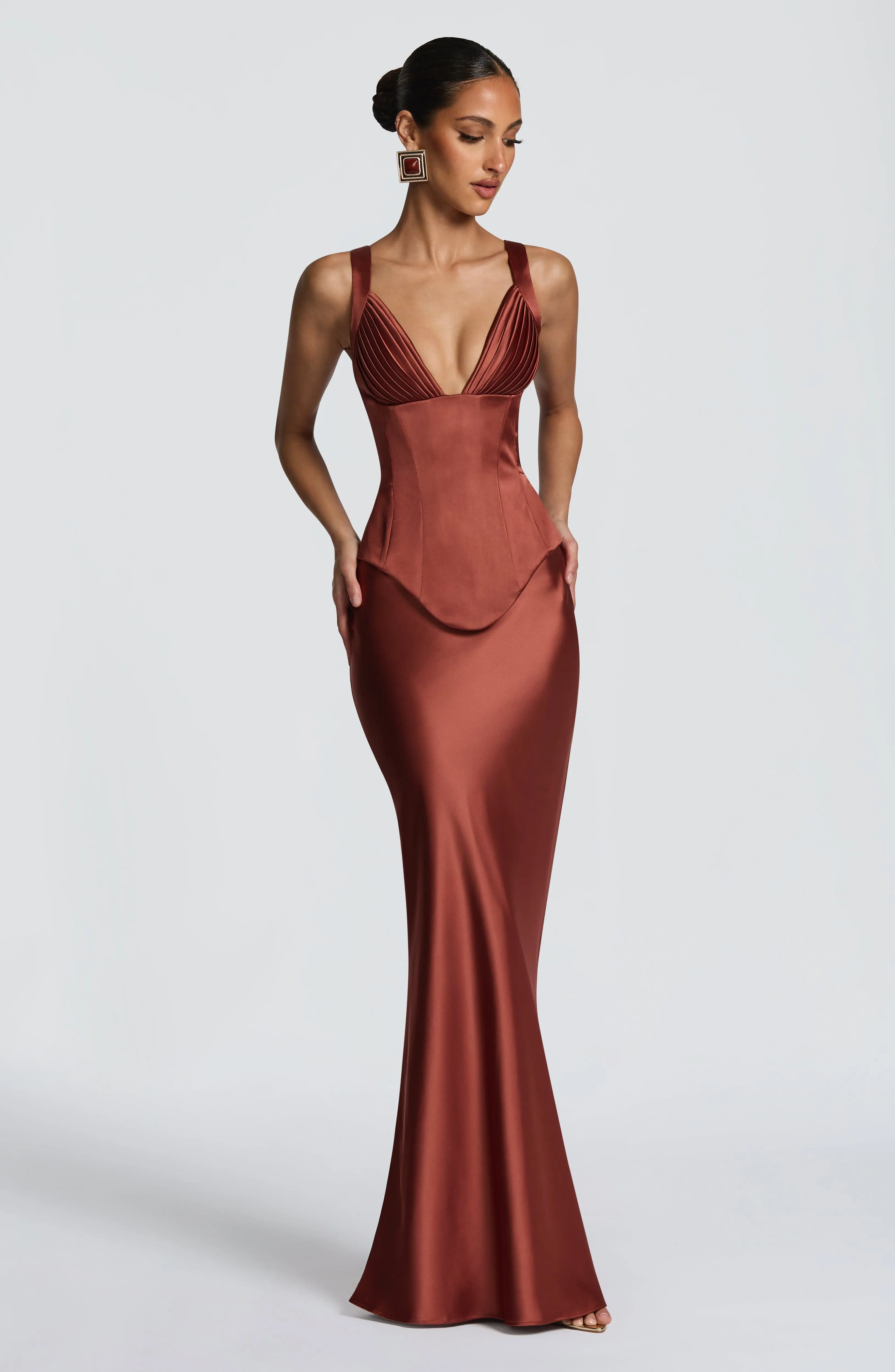 Atlanta Maxi Skirt - Rust - Image 6