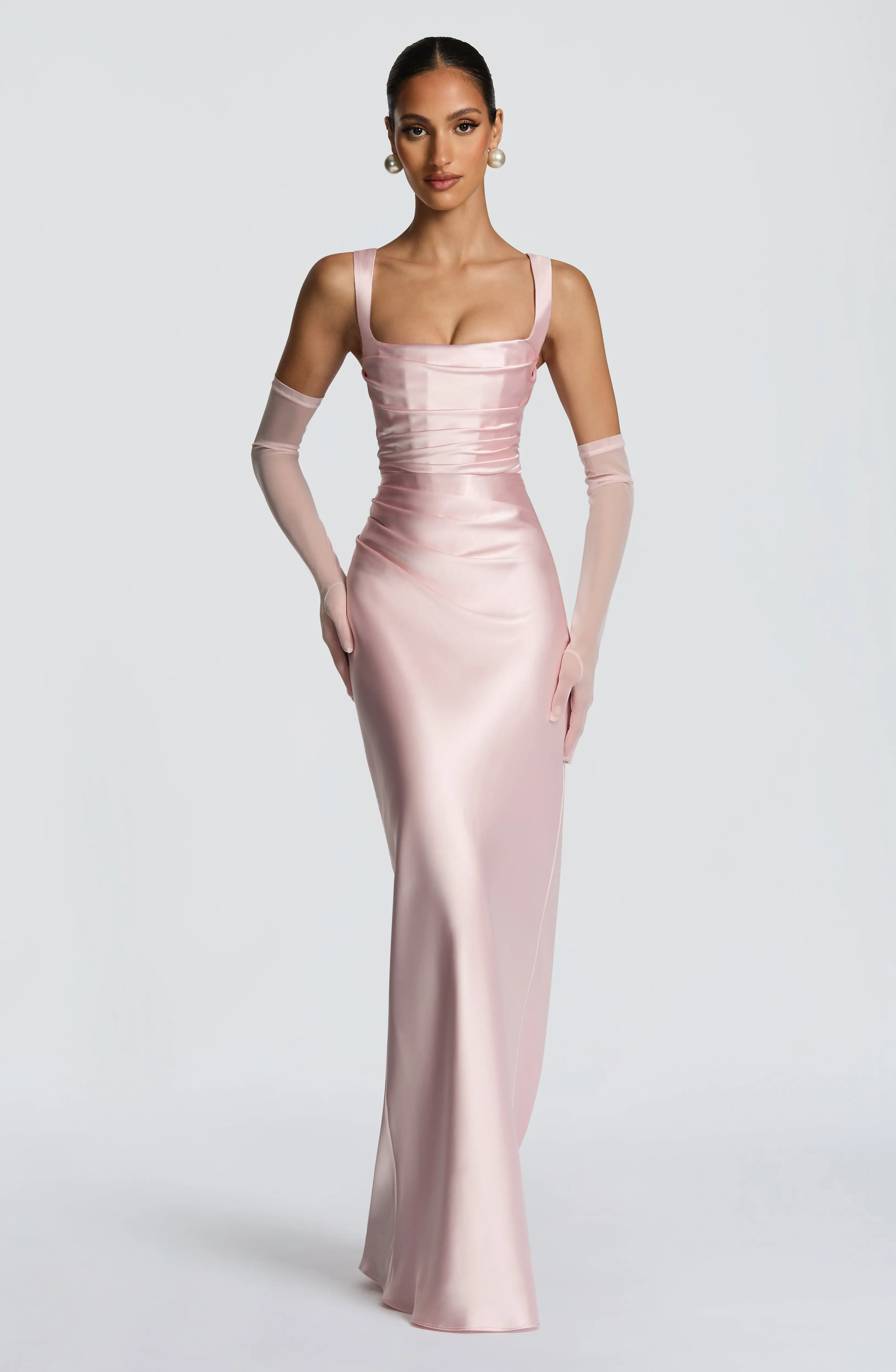 Calanthe Maxi Dress - Blush - Image 7