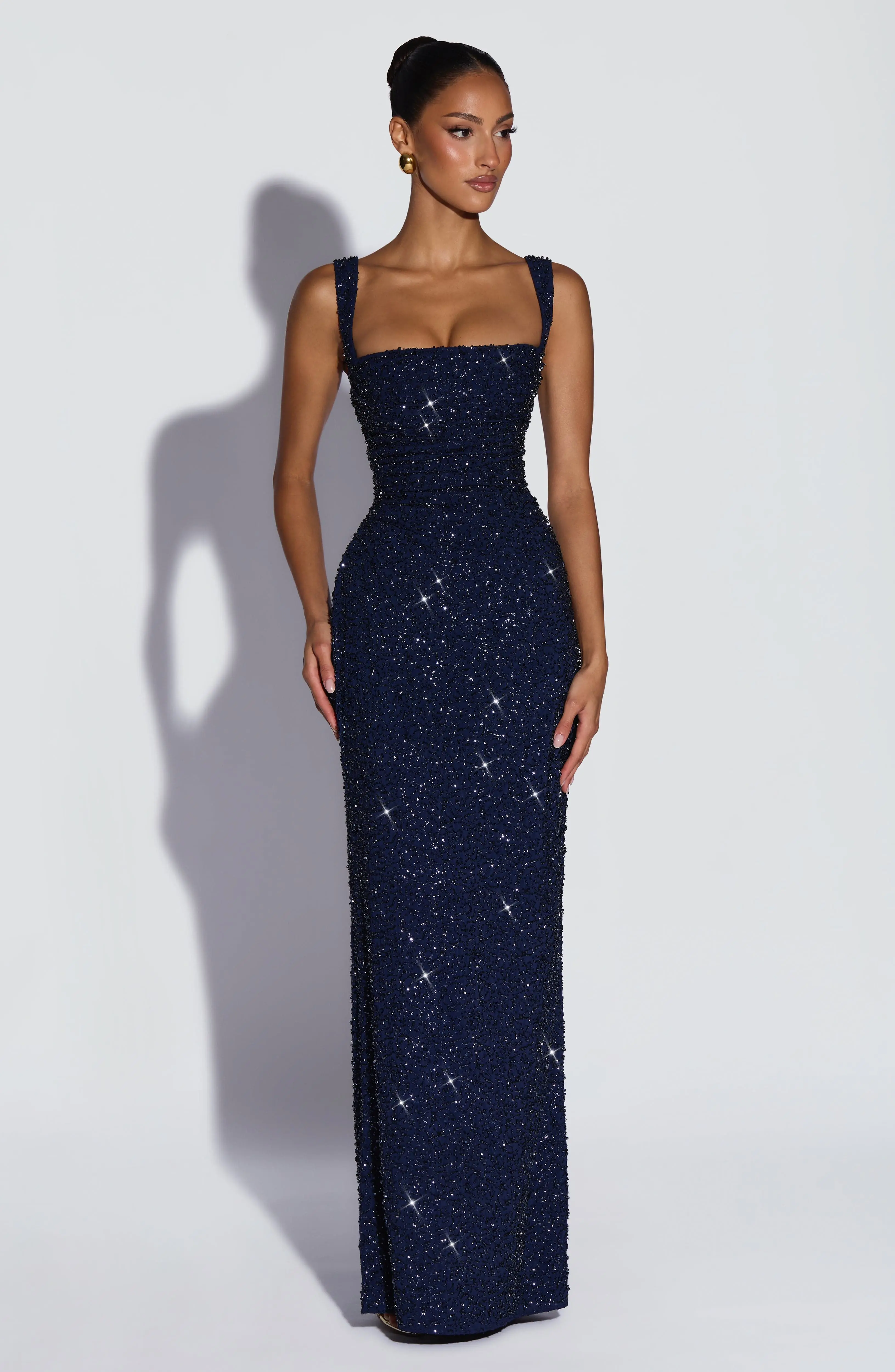 Calanthe Maxi Dress - Navy Sparkle