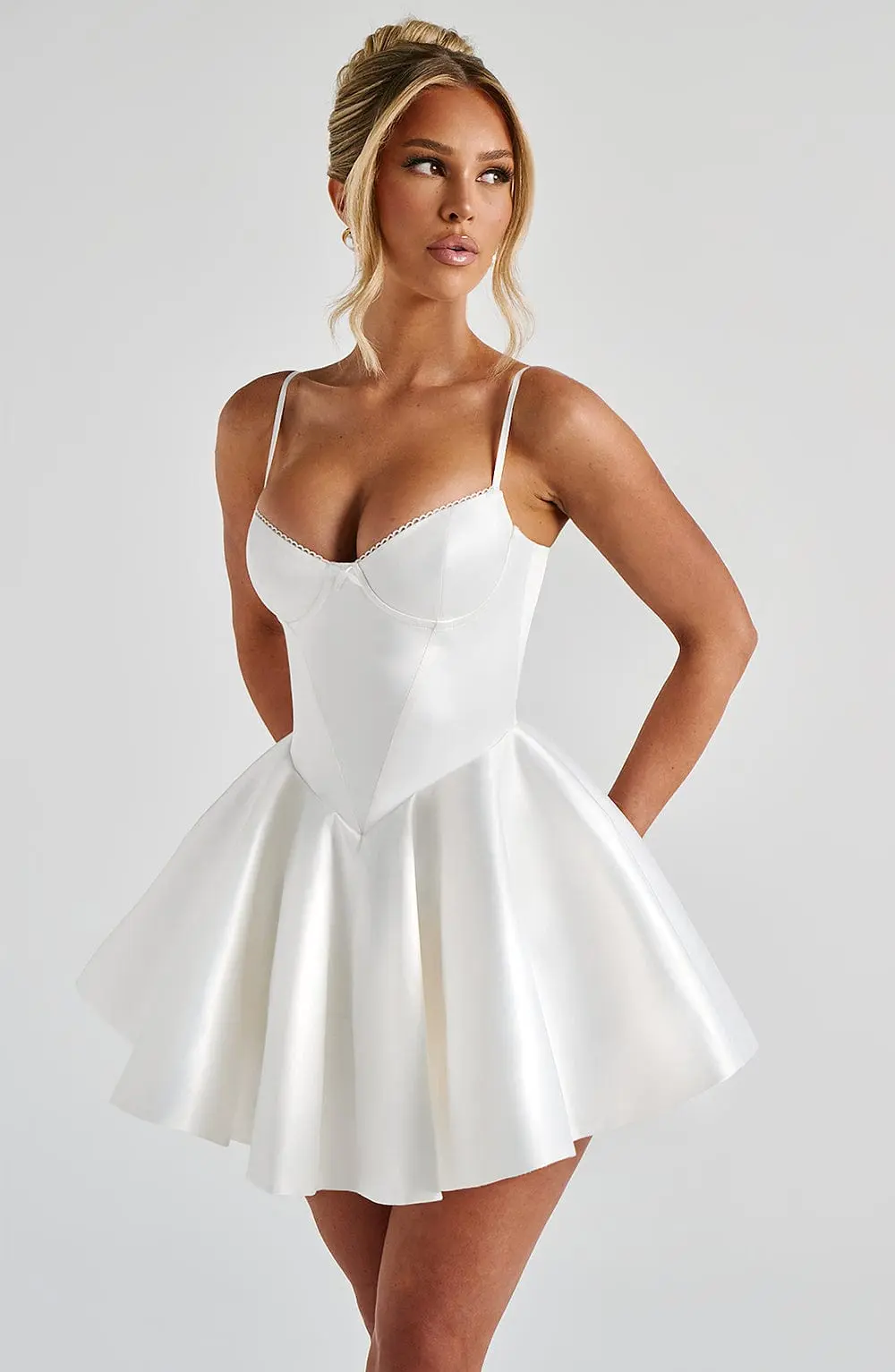 Poppy Mini Dress - Ivory - Image 8