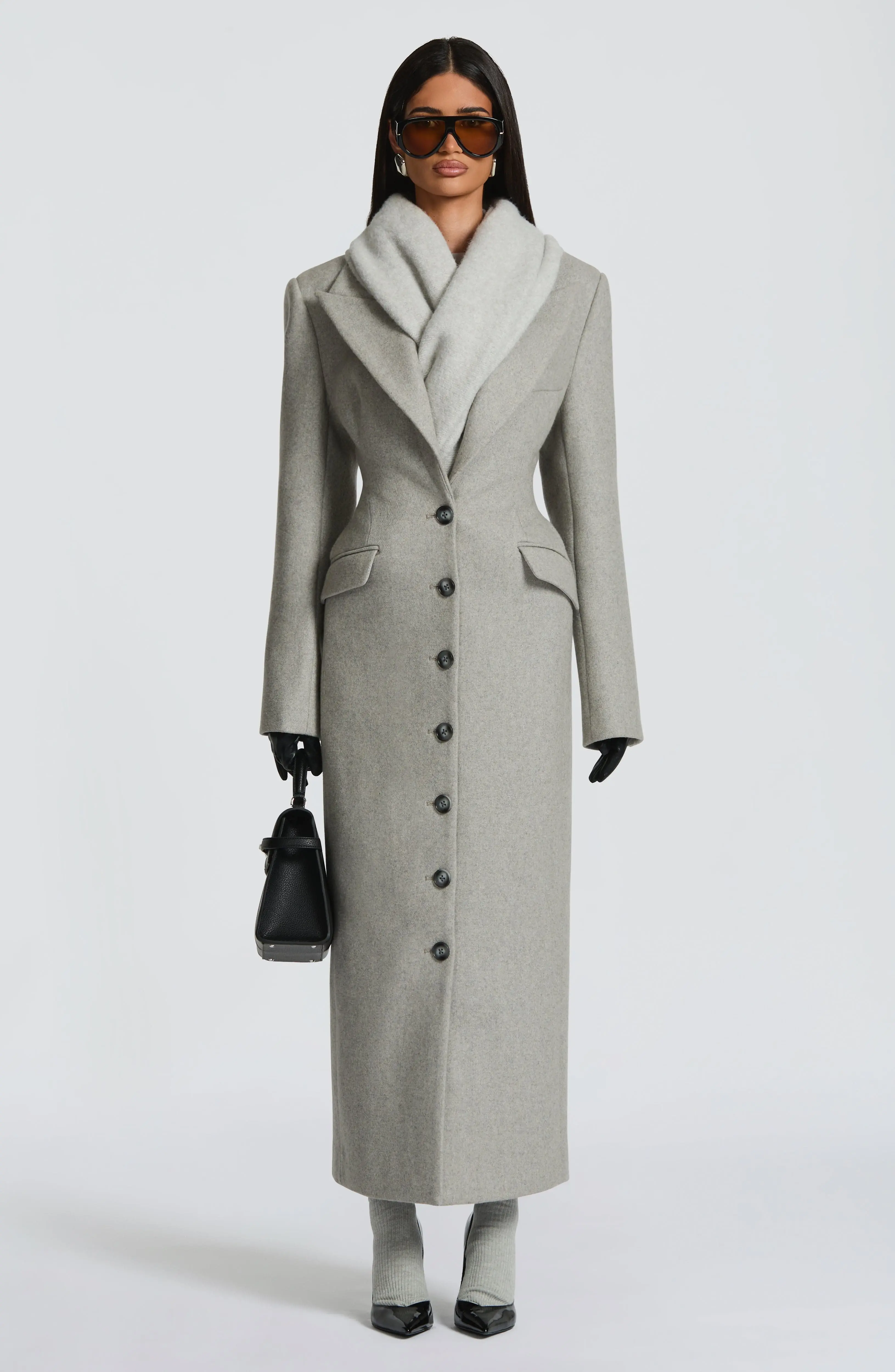 Jeanie Scarf - Light Grey - Image 3