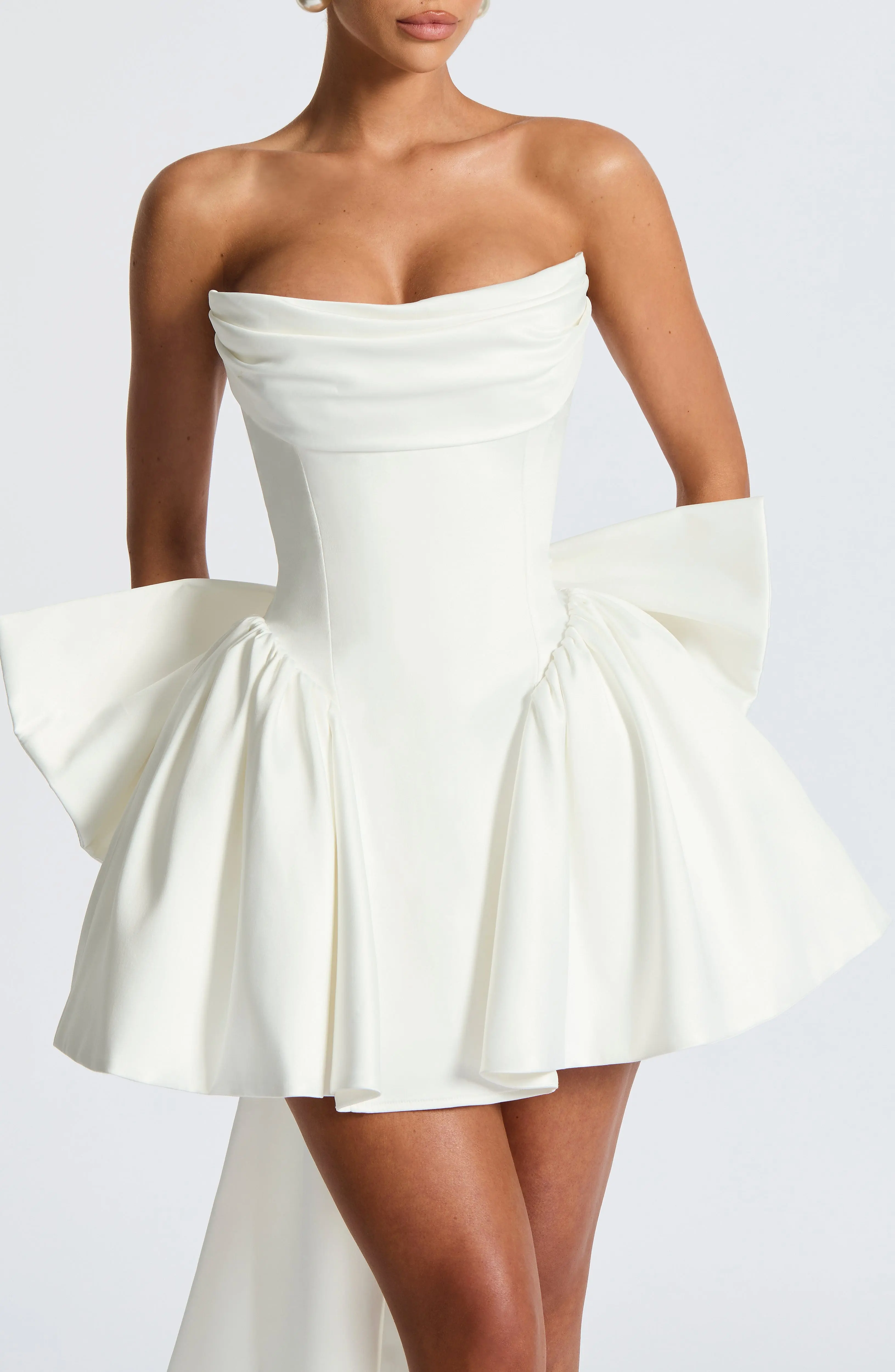 Trinity Mini Dress - Ivory - Image 13