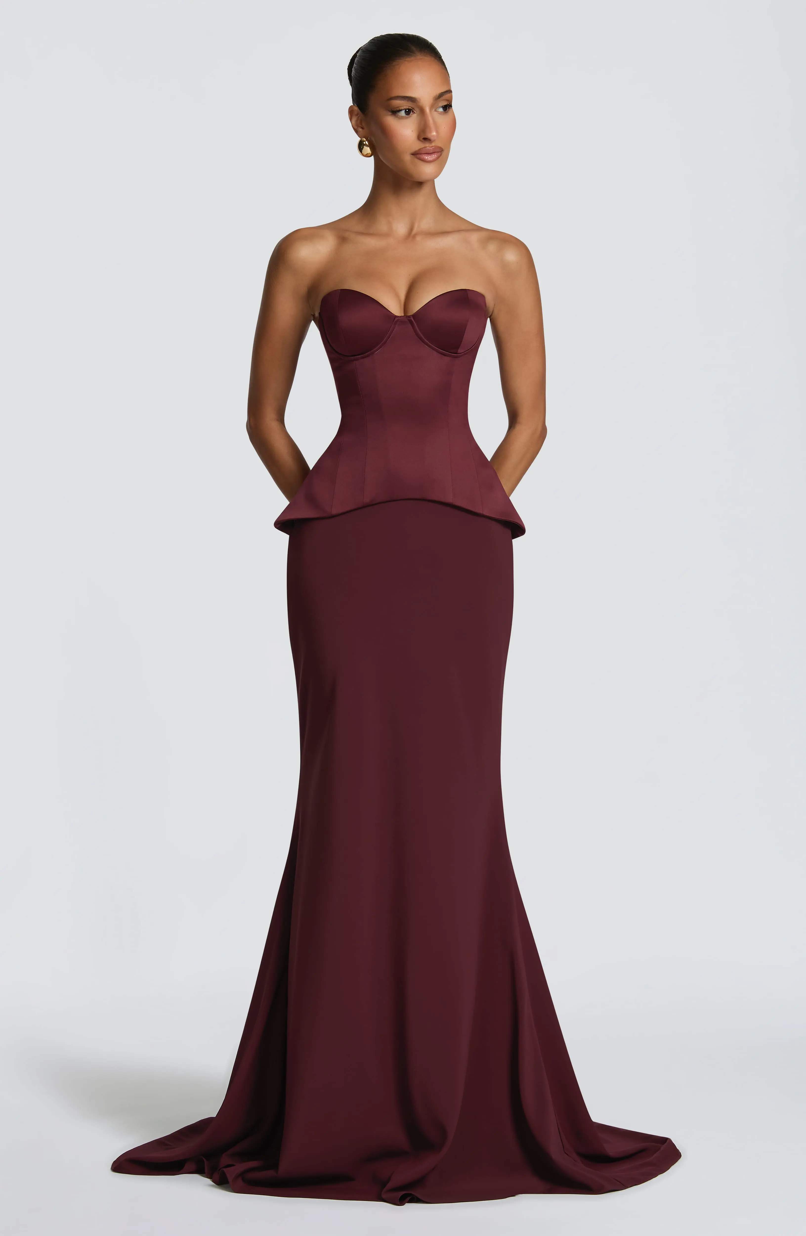 Kaia Maxi Skirt - Cherry Lacquer - Image 6