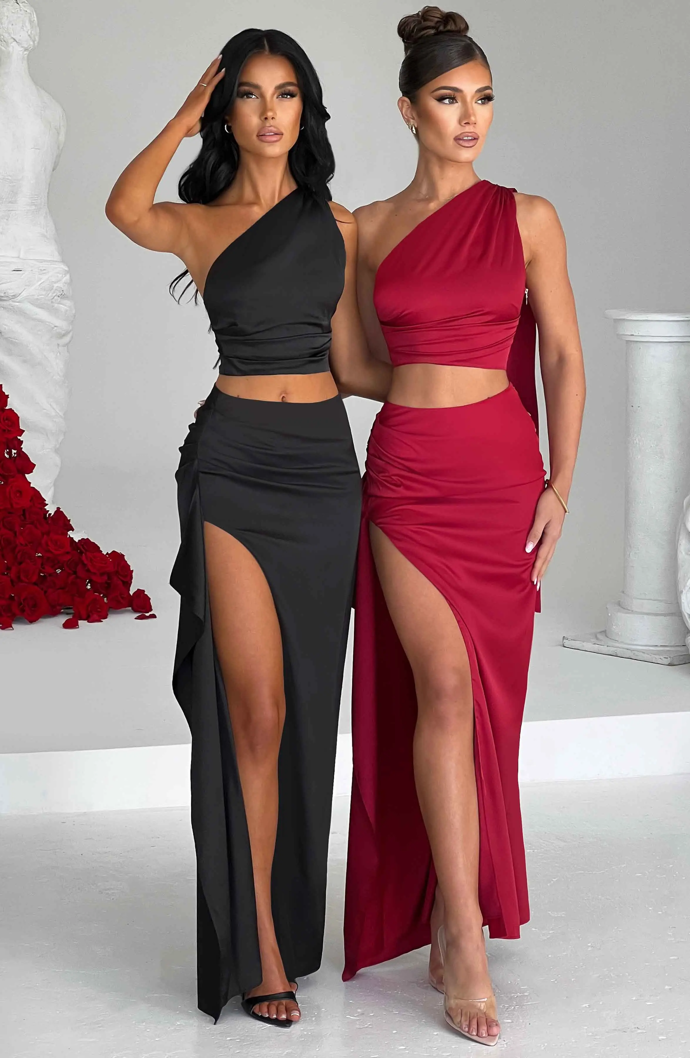 Halsey Maxi Skirt - Wine - Image 7
