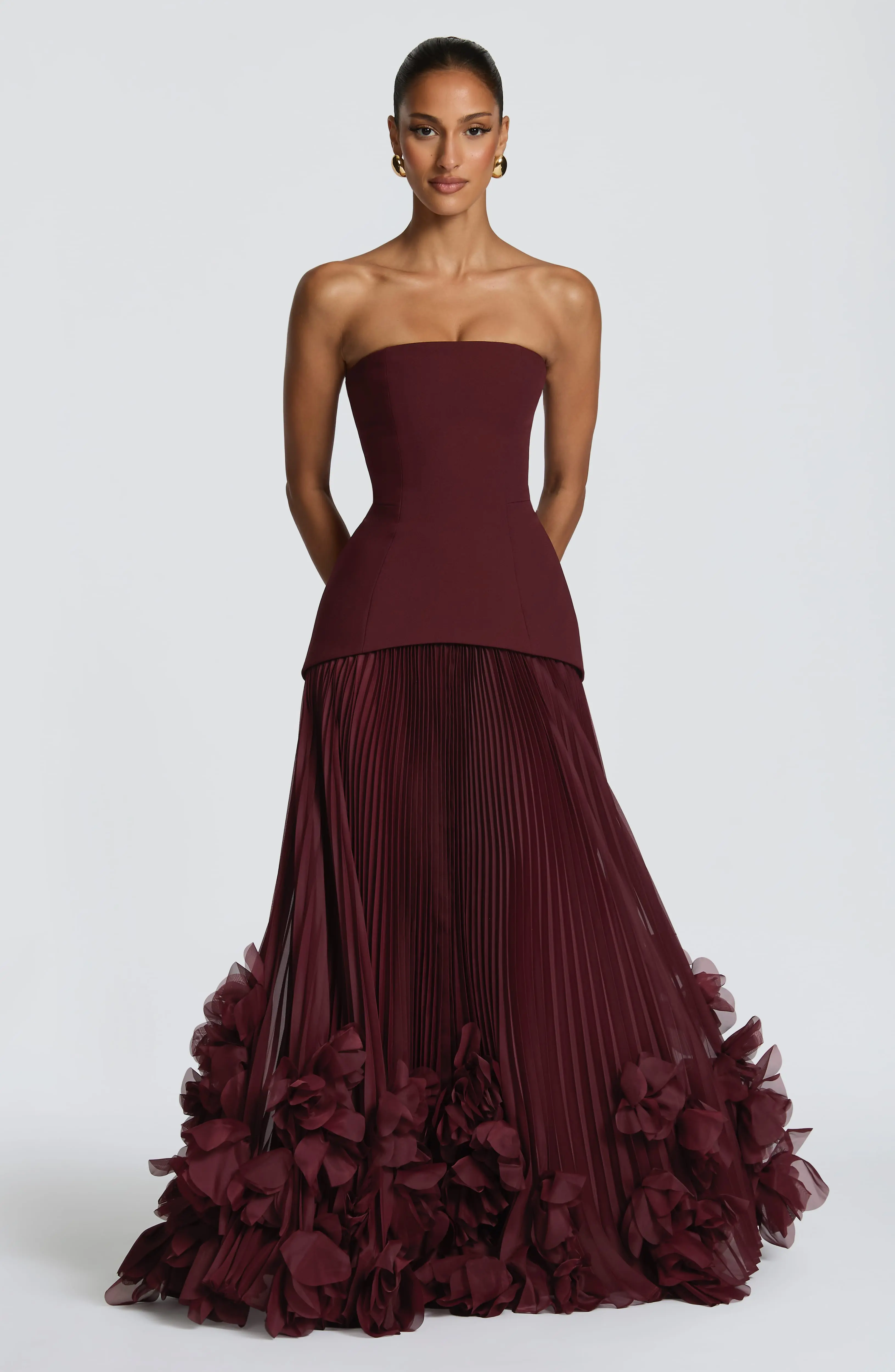 Seraphina Gown - Cherry Lacquer