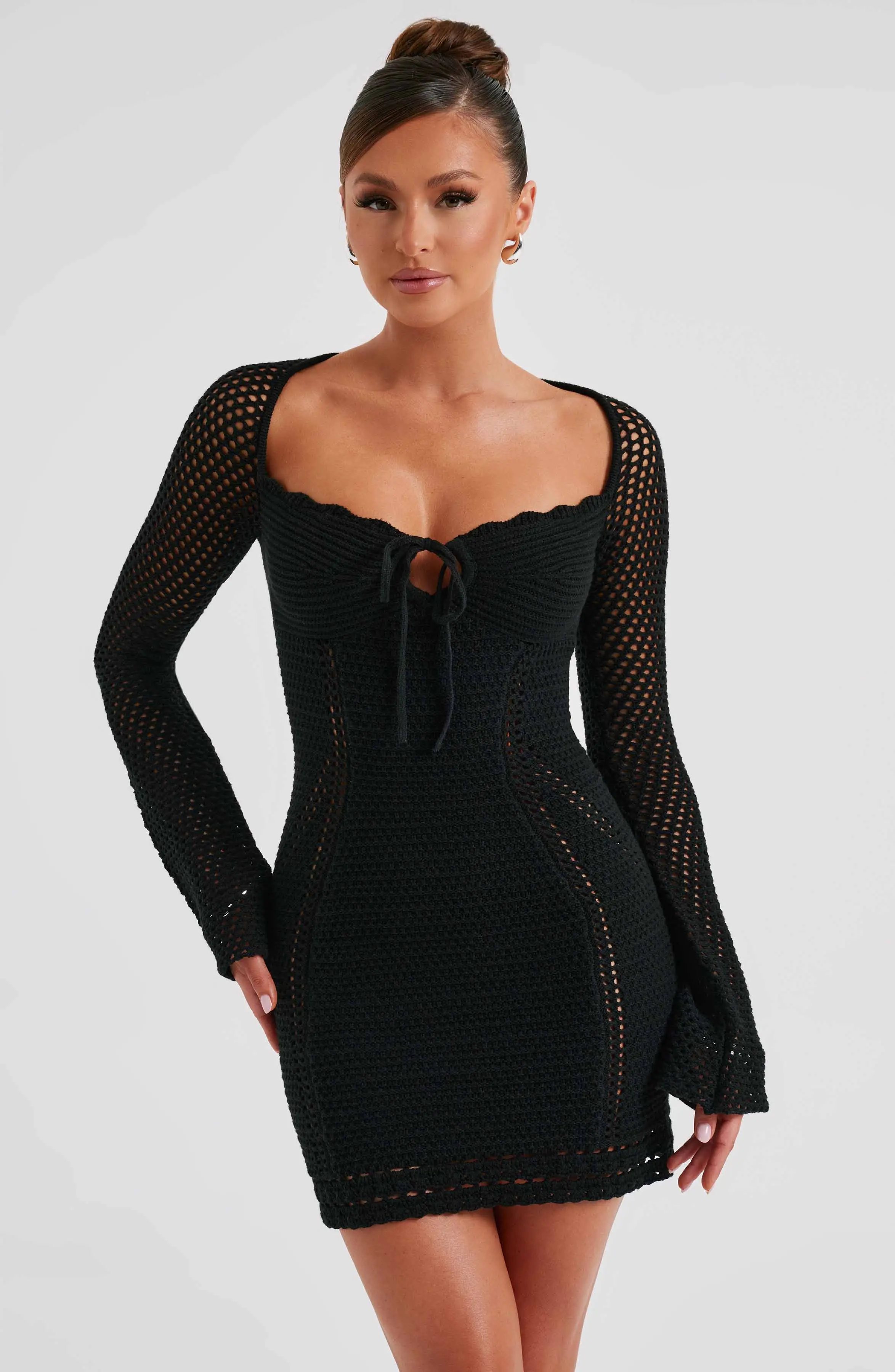Dezi Mini Dress - Black - Image 9