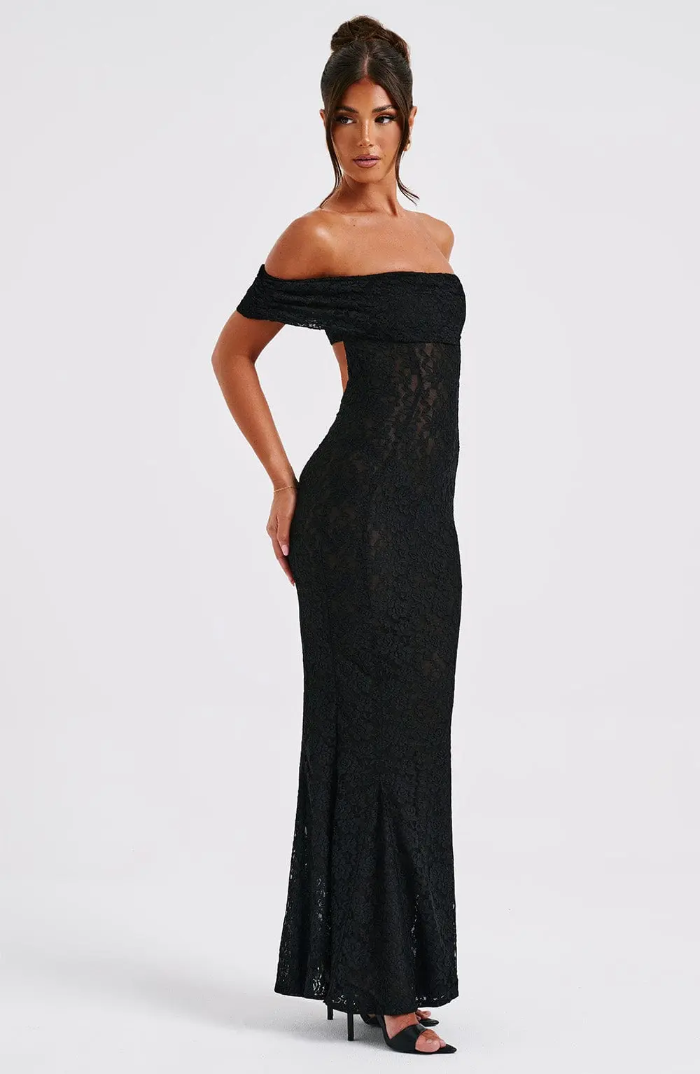 Stephanie Maxi Dress - Black - Image 5