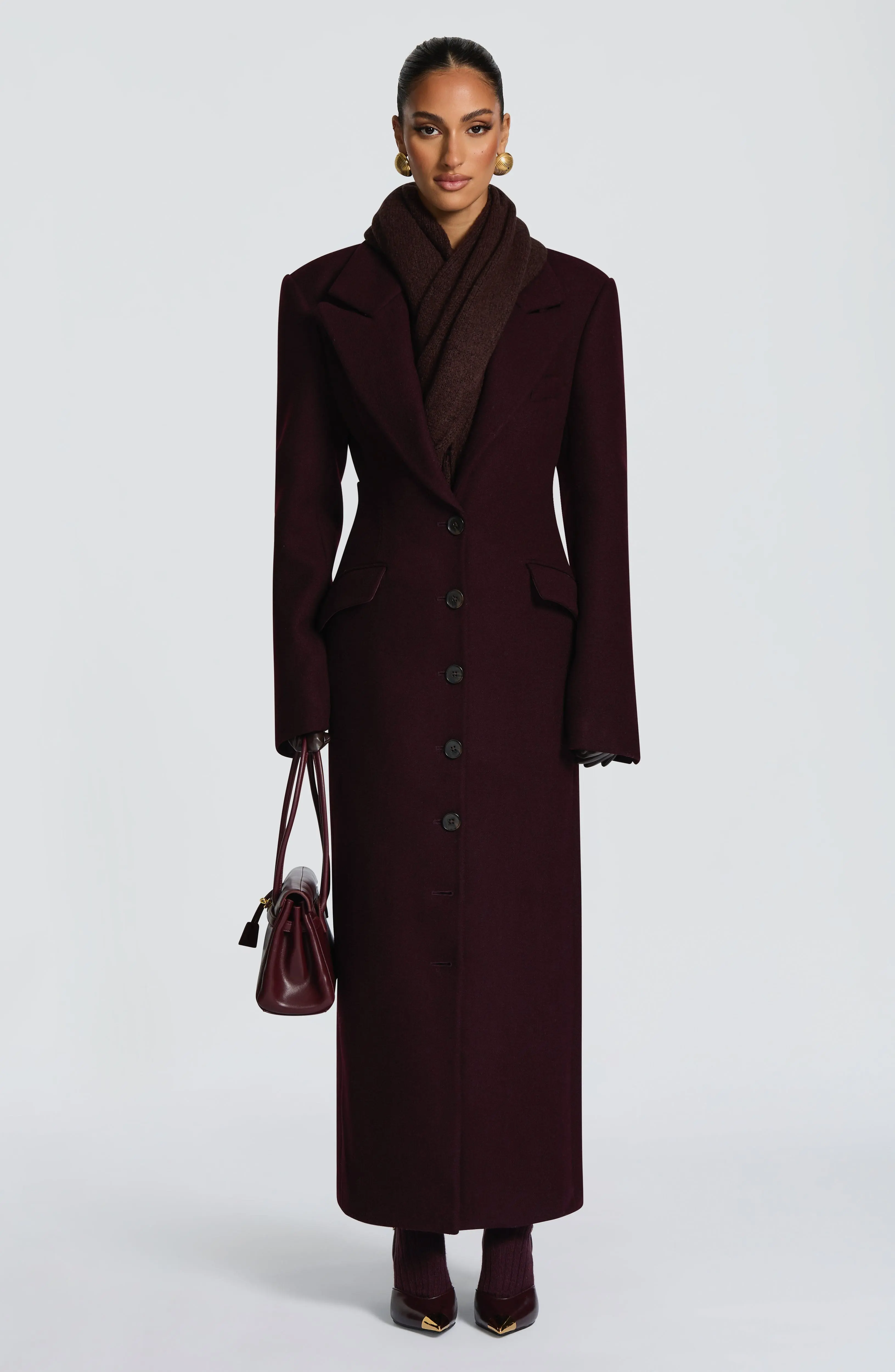 Talin Scarf - Plum Brown - Image 9