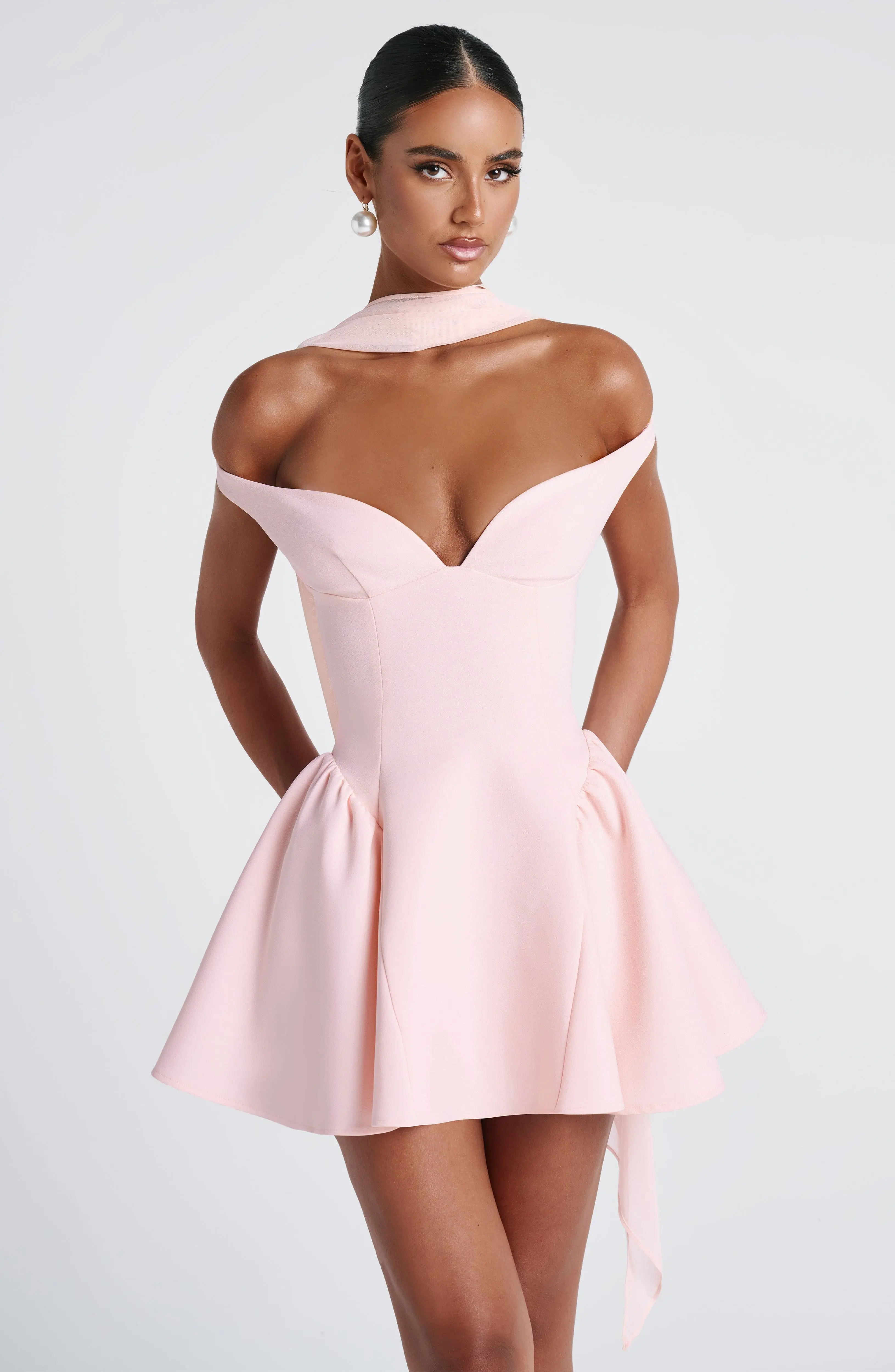 Marla Mini Dress - Blush - Image 7
