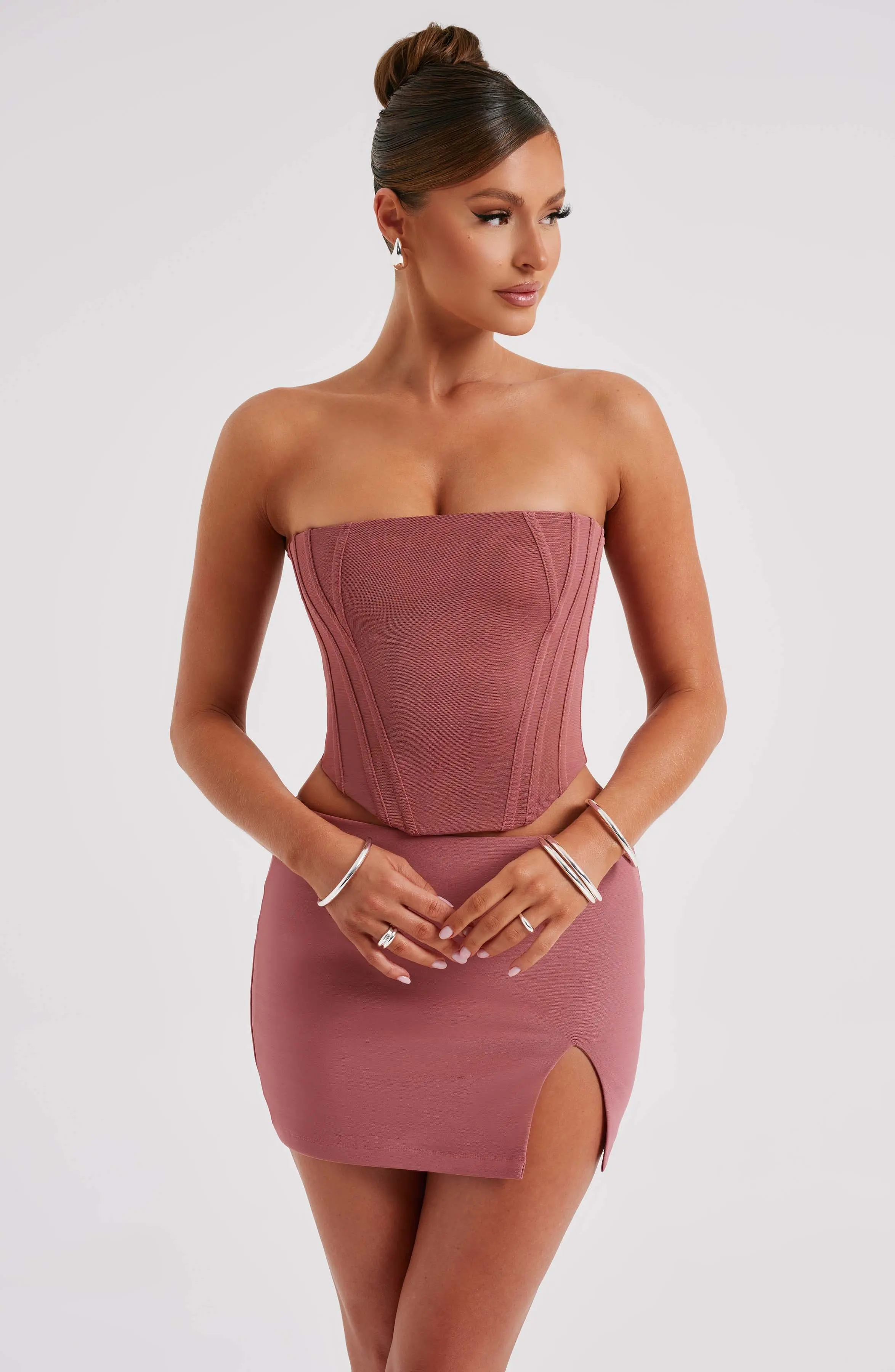 Alina Mini Skirt - Rose Pink - Image 5