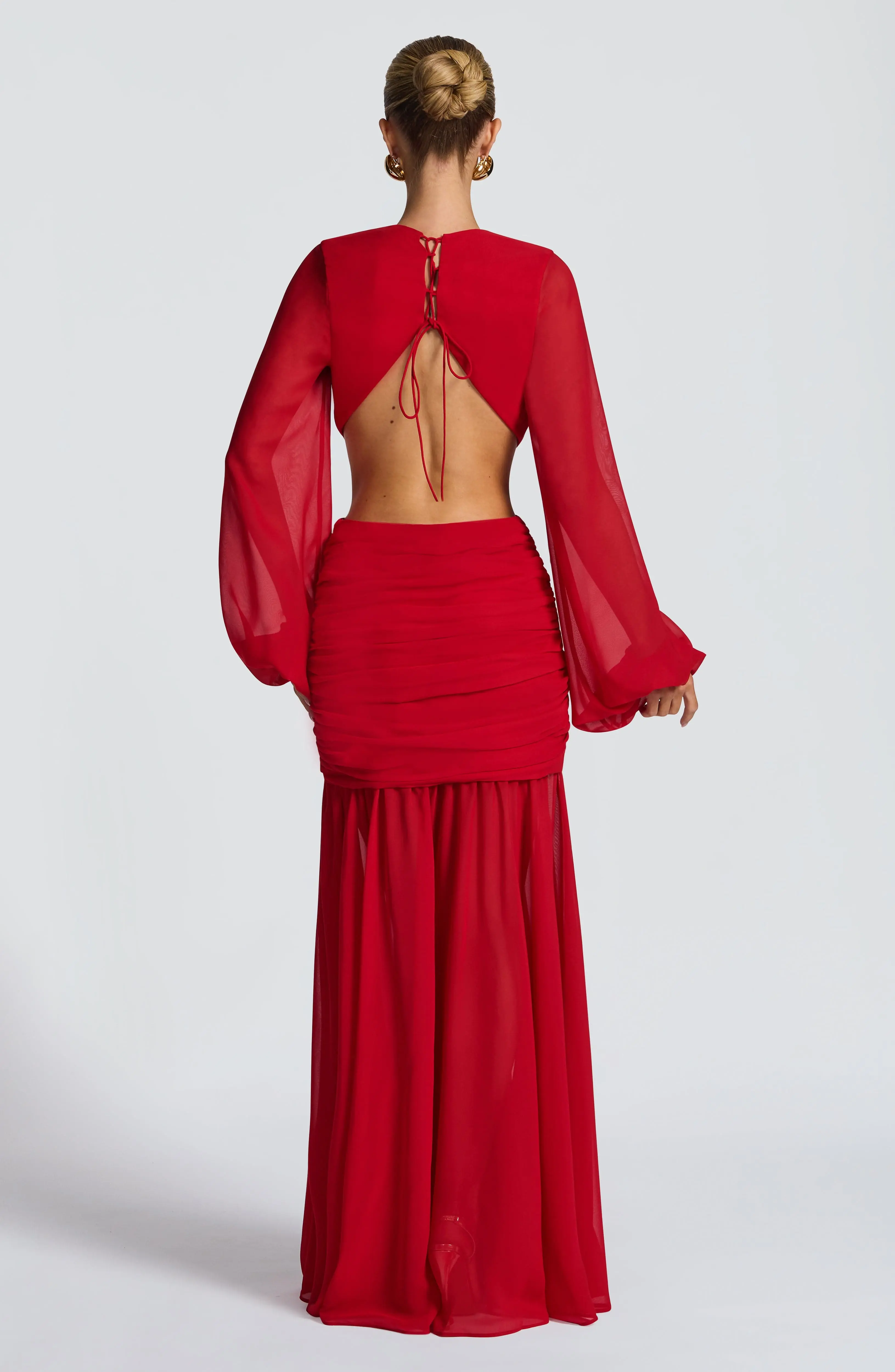 Andrina Maxi Dress - Red - Image 3