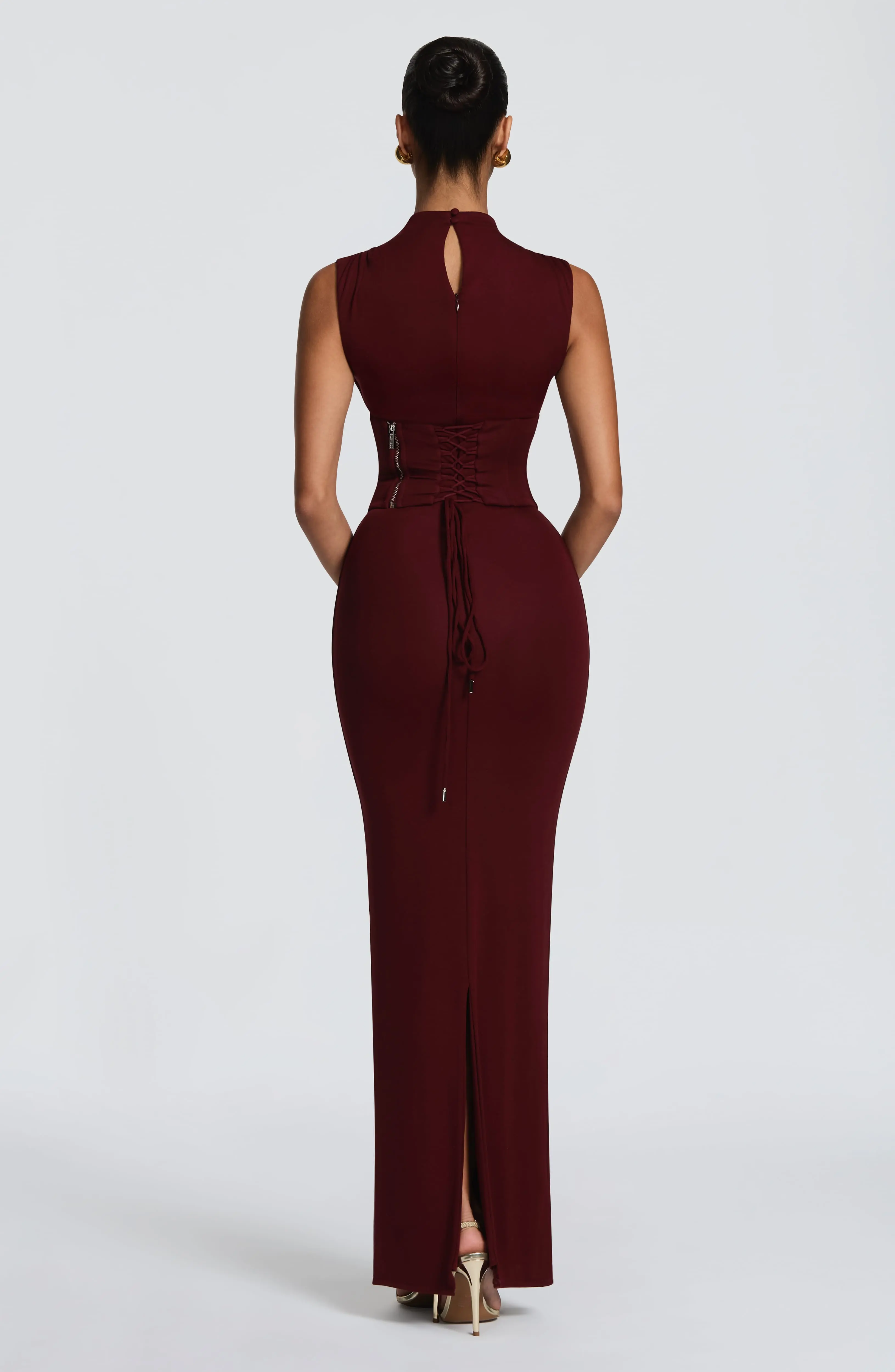 Soline Maxi Dress - Cherry Lacquer - Image 3