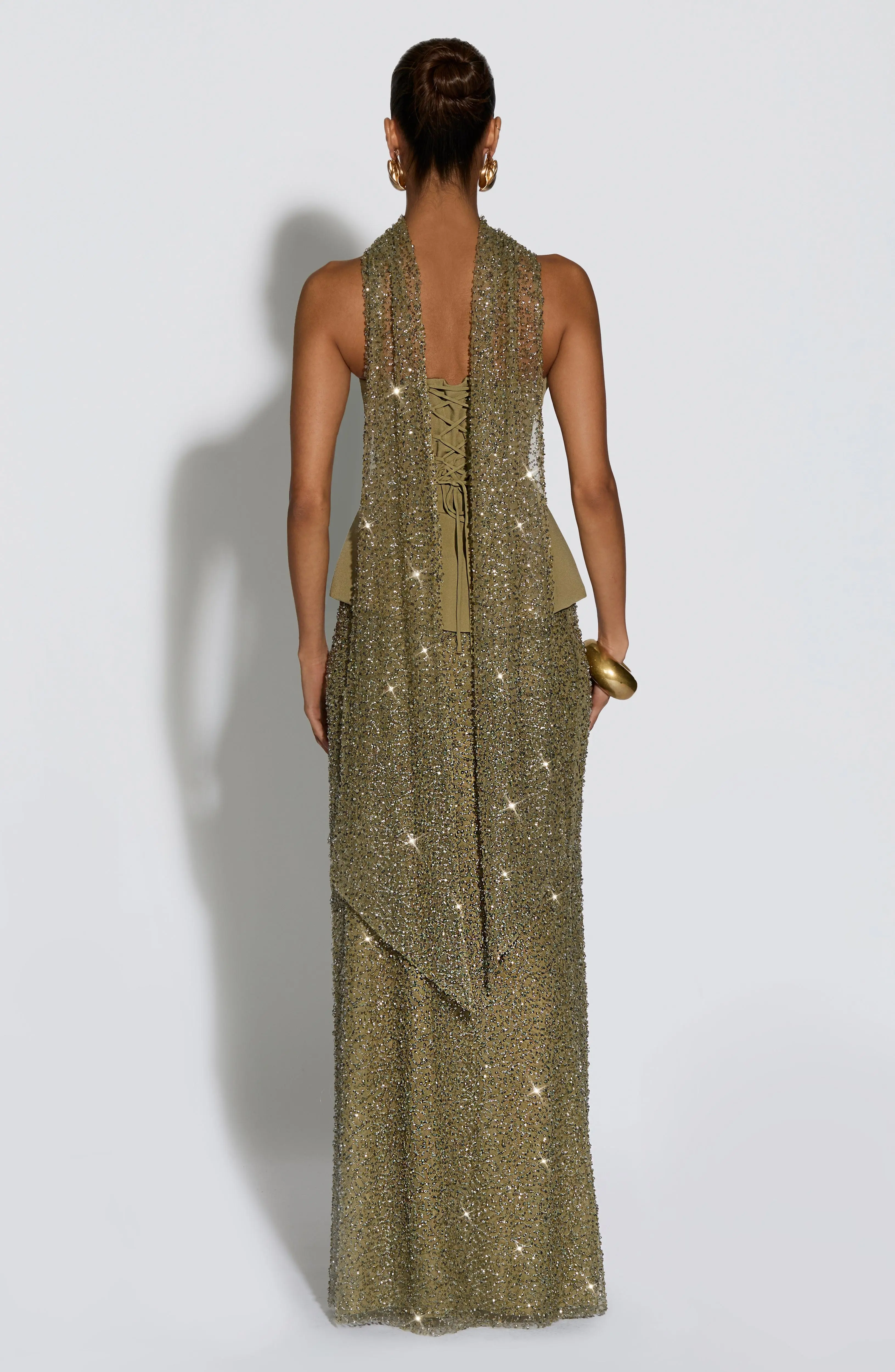 Allaire Maxi Skirt - Sage - Image 5
