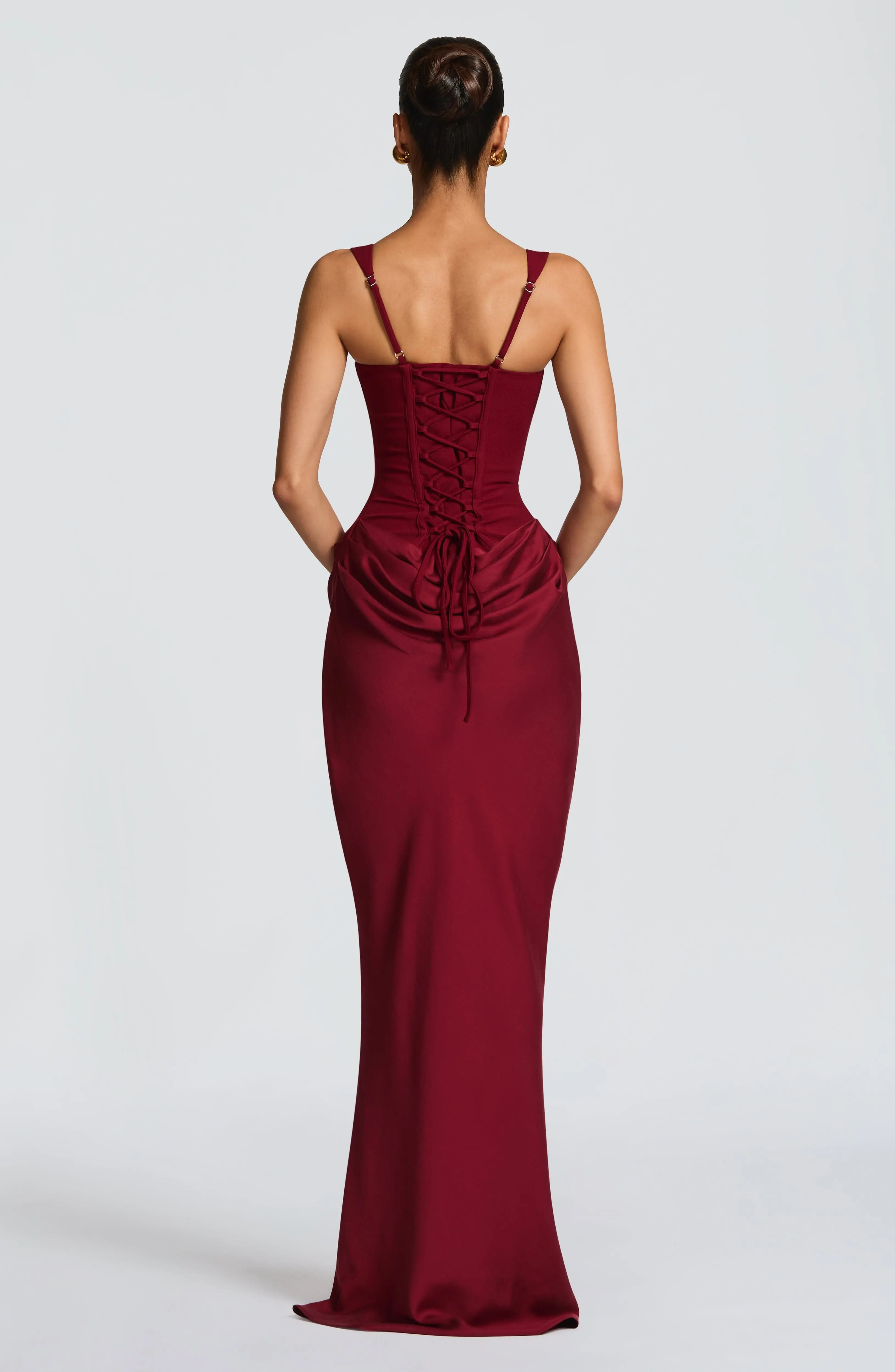 Cornelia Maxi Dress - Burgundy - Image 3