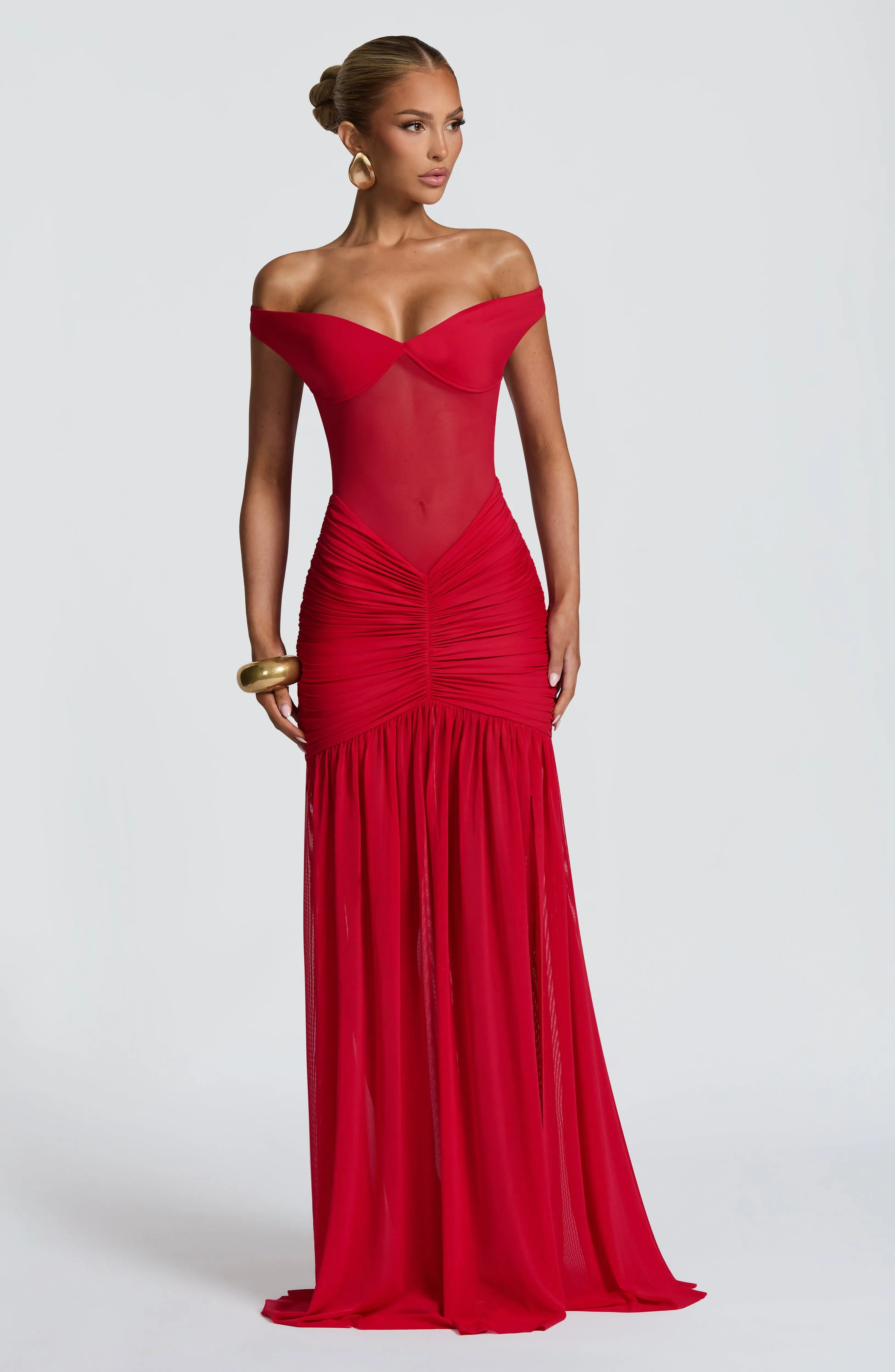 Alaia Maxi Dress - Red - Image 5