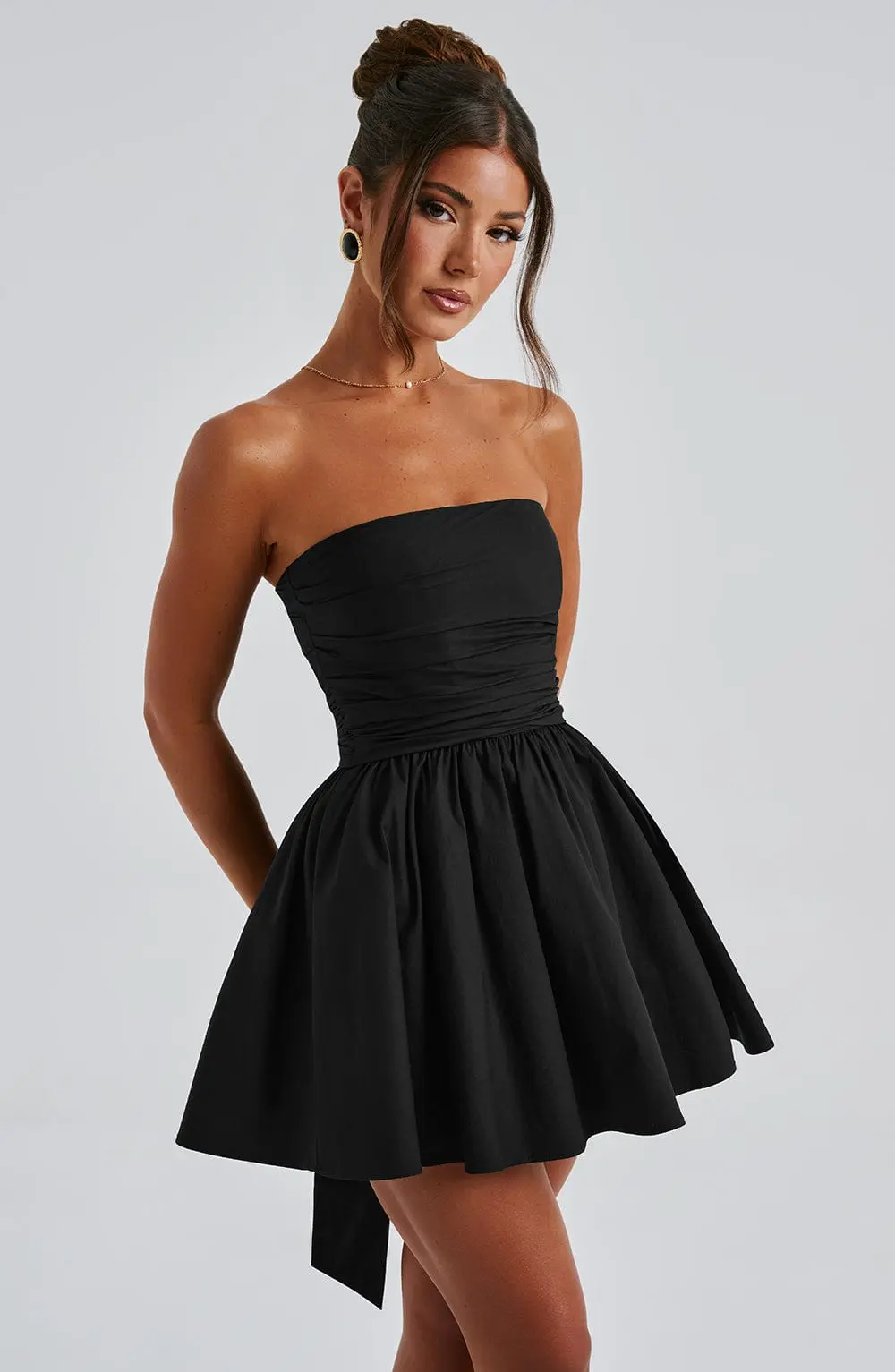 Katrina Mini Dress - Black - Image 6
