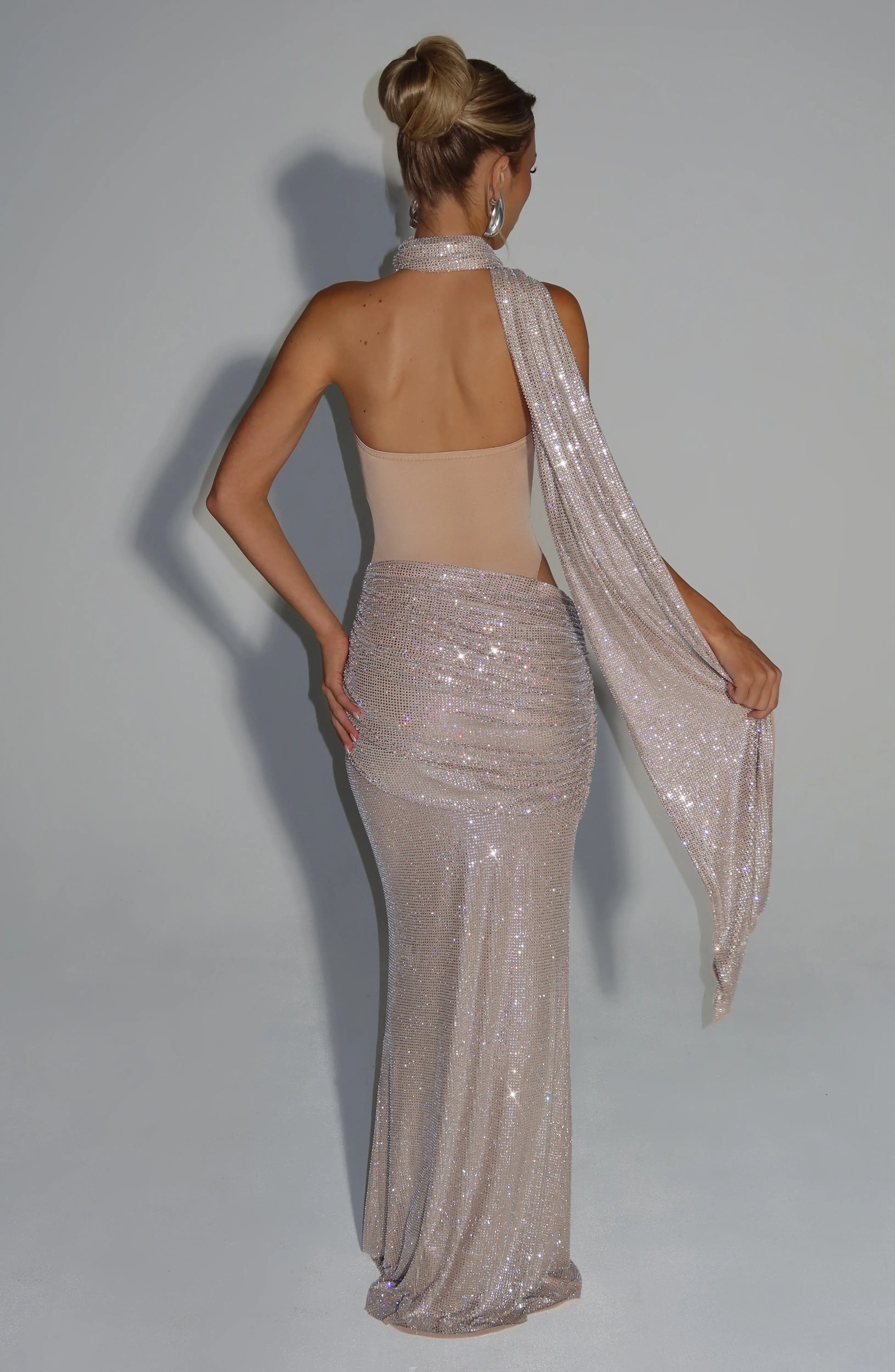 Kailani Maxi Dress - Nude - Image 3