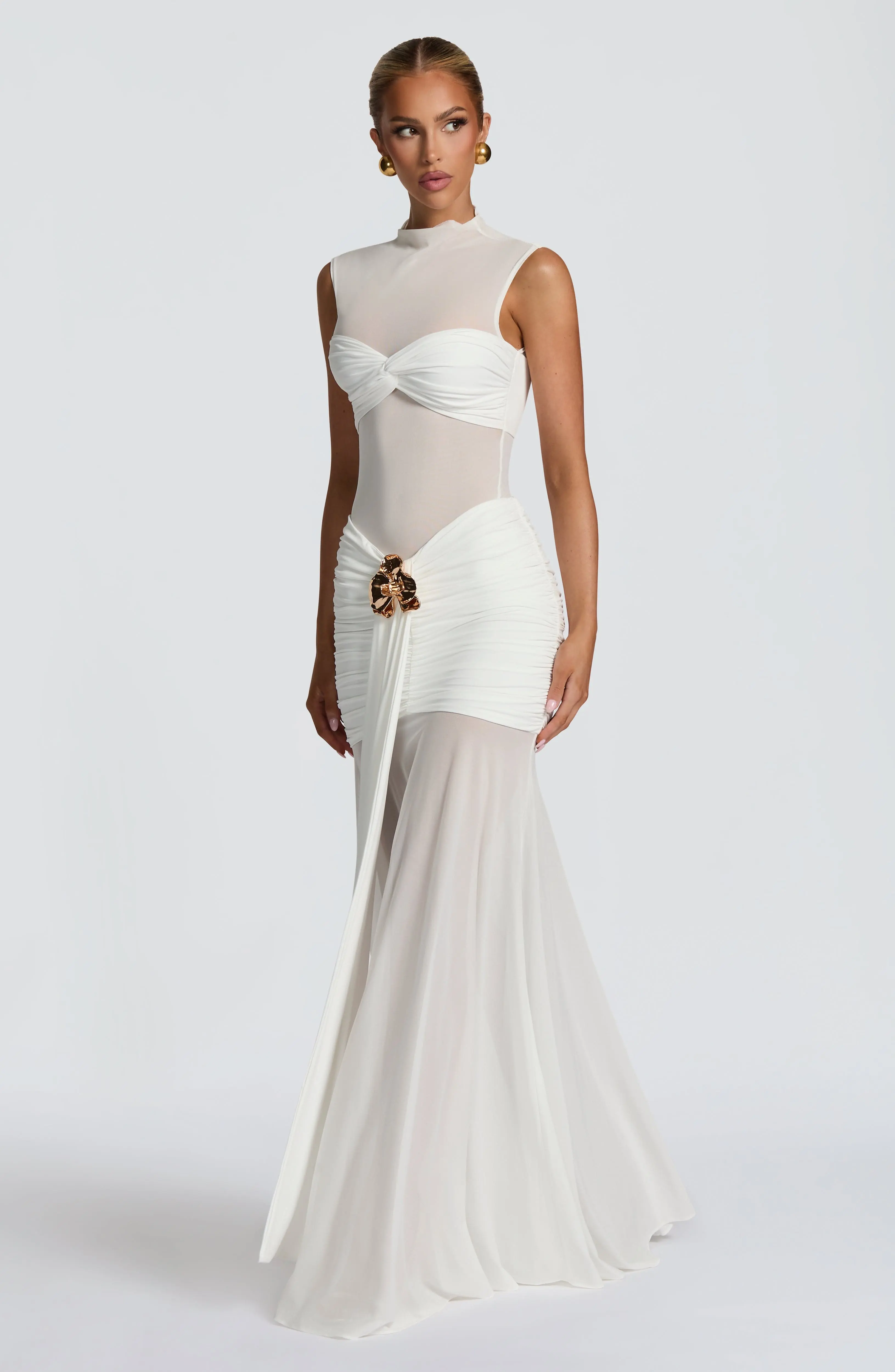 Fae Maxi Skirt - White - Image 4