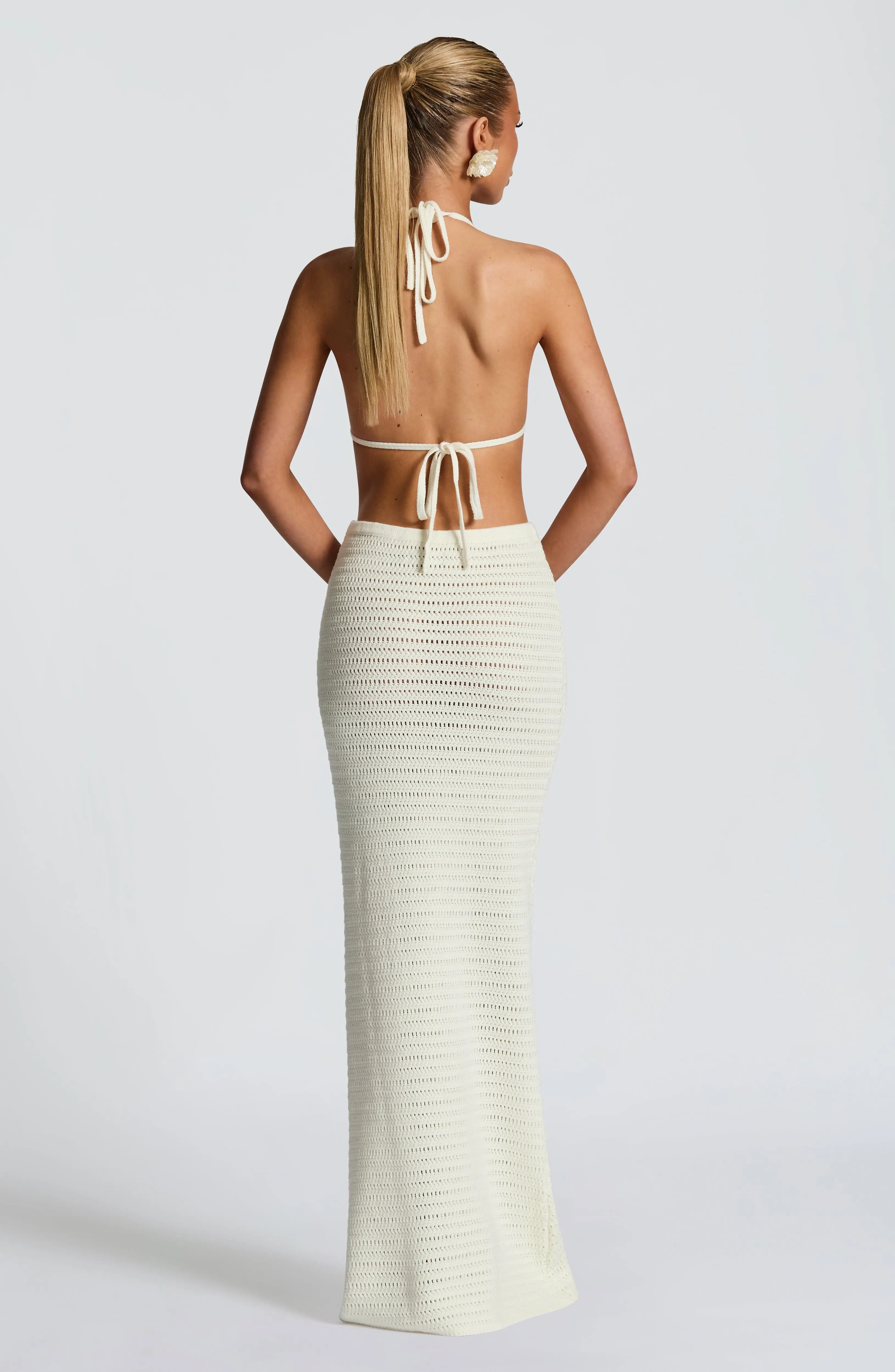 Nerida Maxi Skirt - Ivory - Image 3