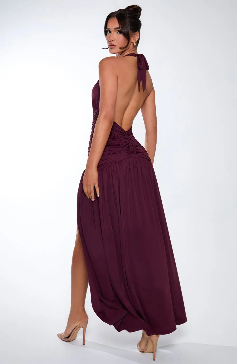 Melania Maxi Dress - Cherry Lacquer - Image 9