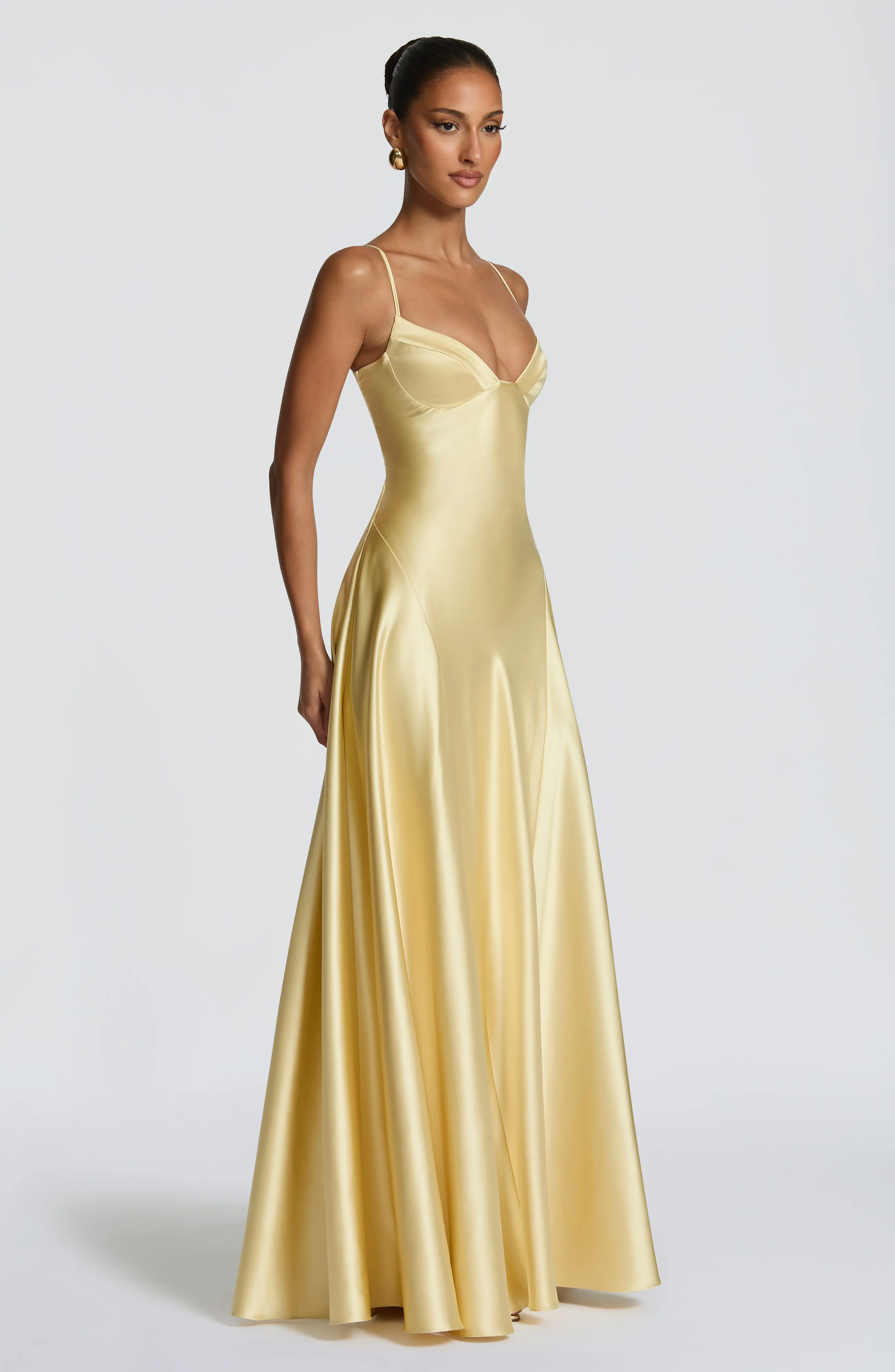 Asterin Maxi Dress - Lemon - Image 3