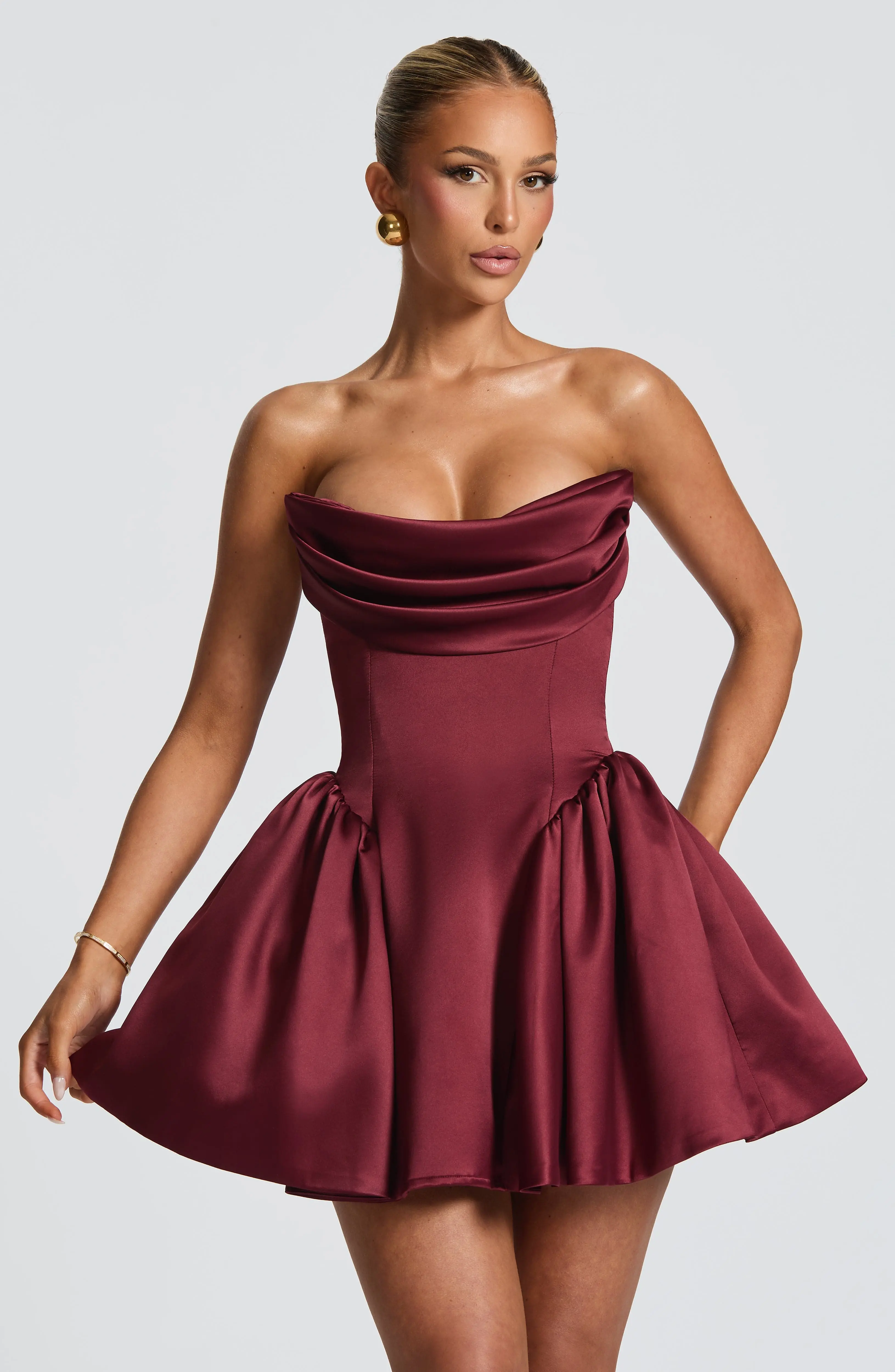 Trinity Mini Dress - Cherry Lacquer - Image 11