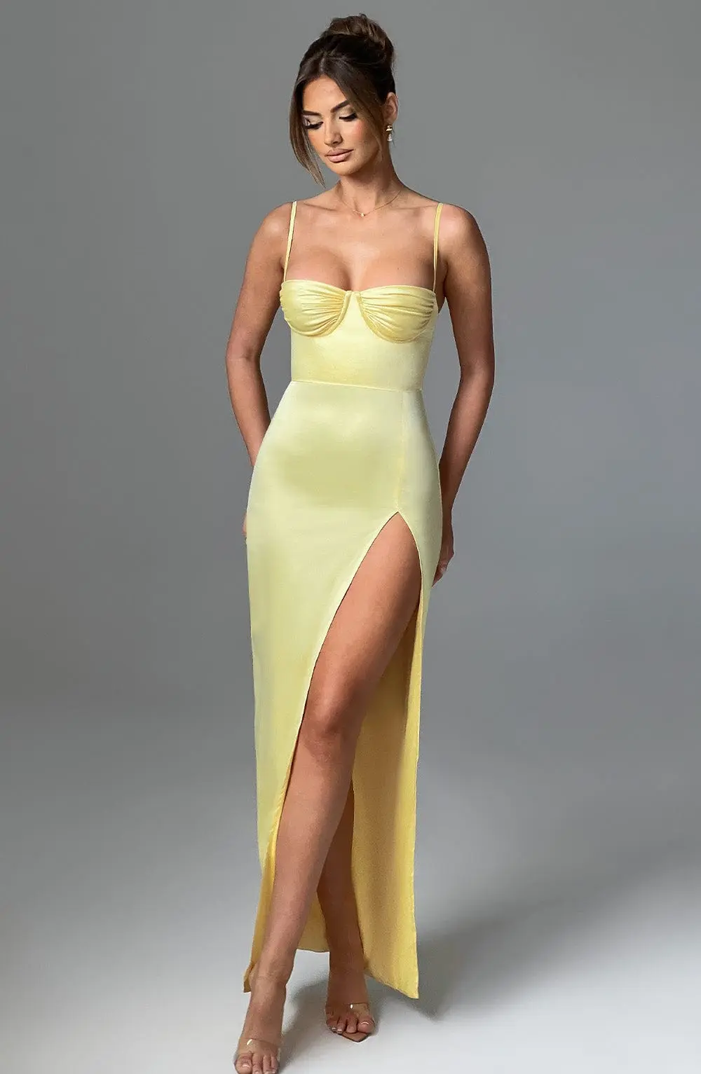 Alora Maxi Dress - Lemon - Image 4