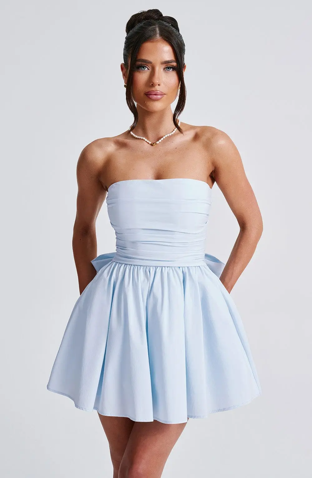 Katrina Mini Dress - Blue - Image 7