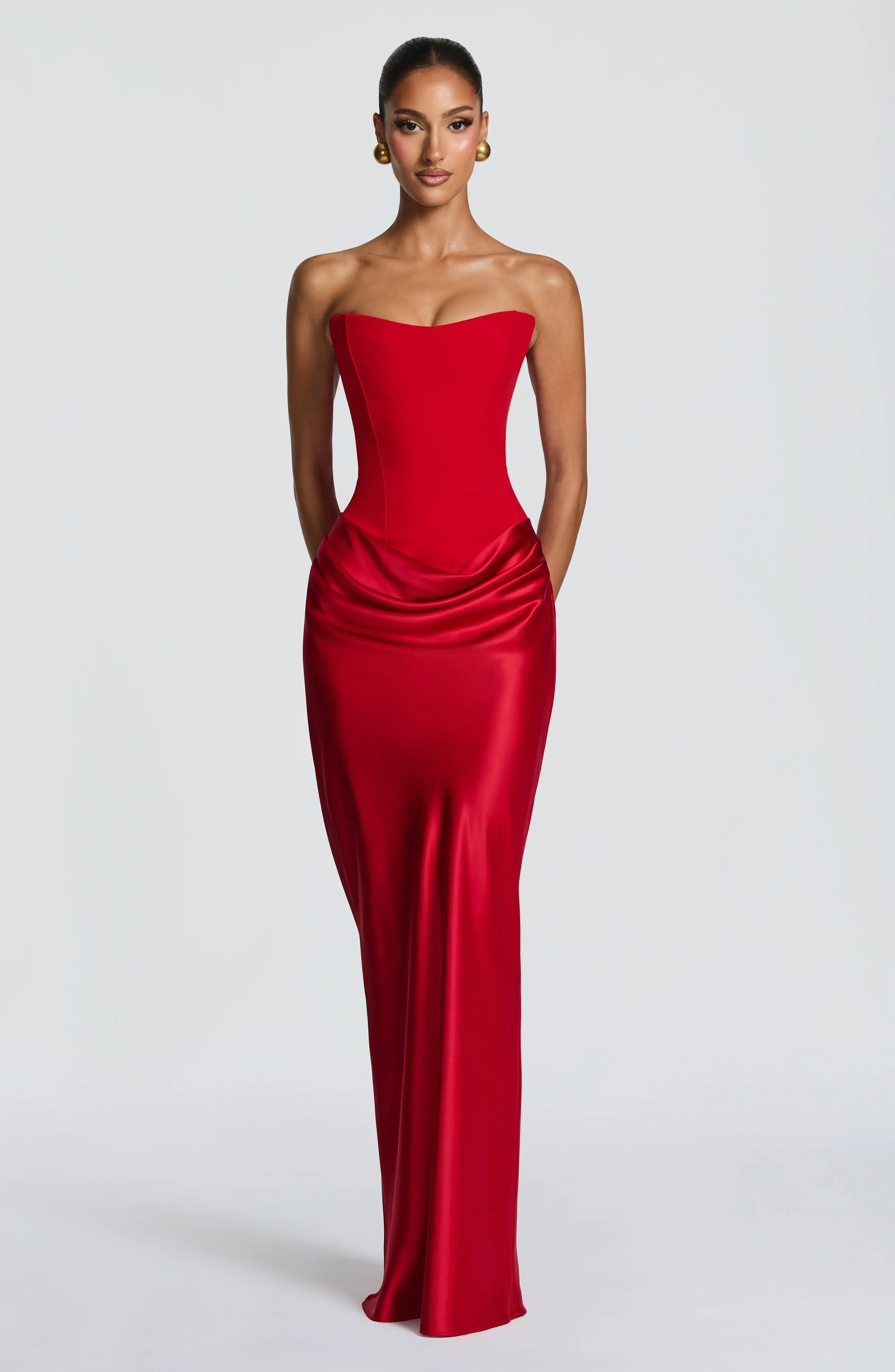 Maggie Maxi Dress - Red - Image 6