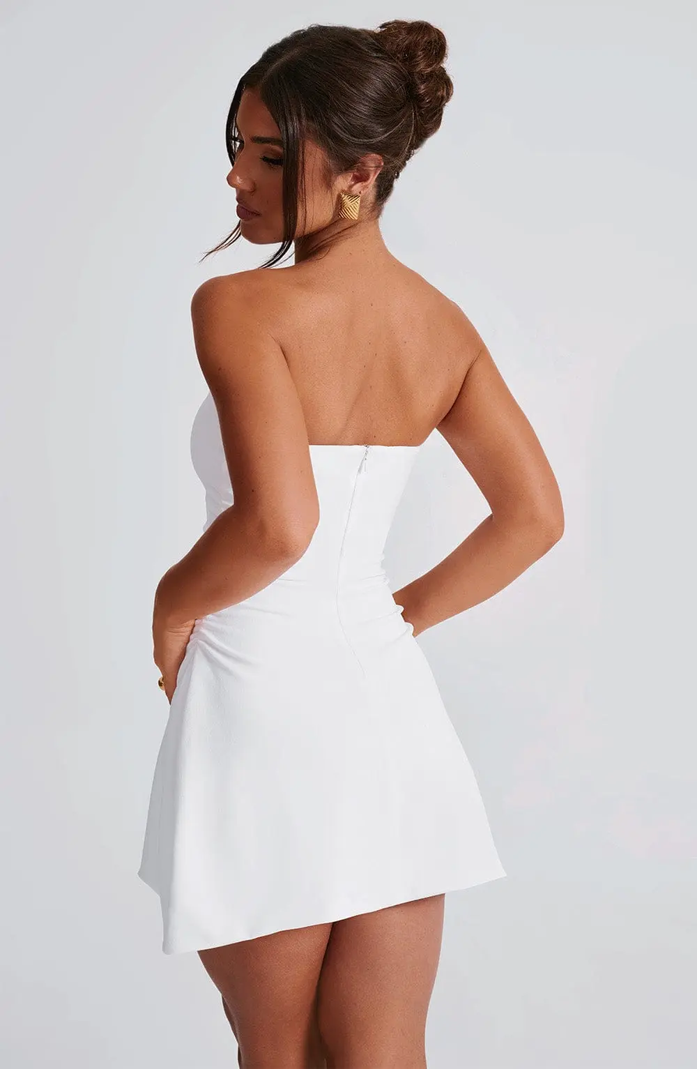 Fleur Mini Dress - Ivory - Image 6
