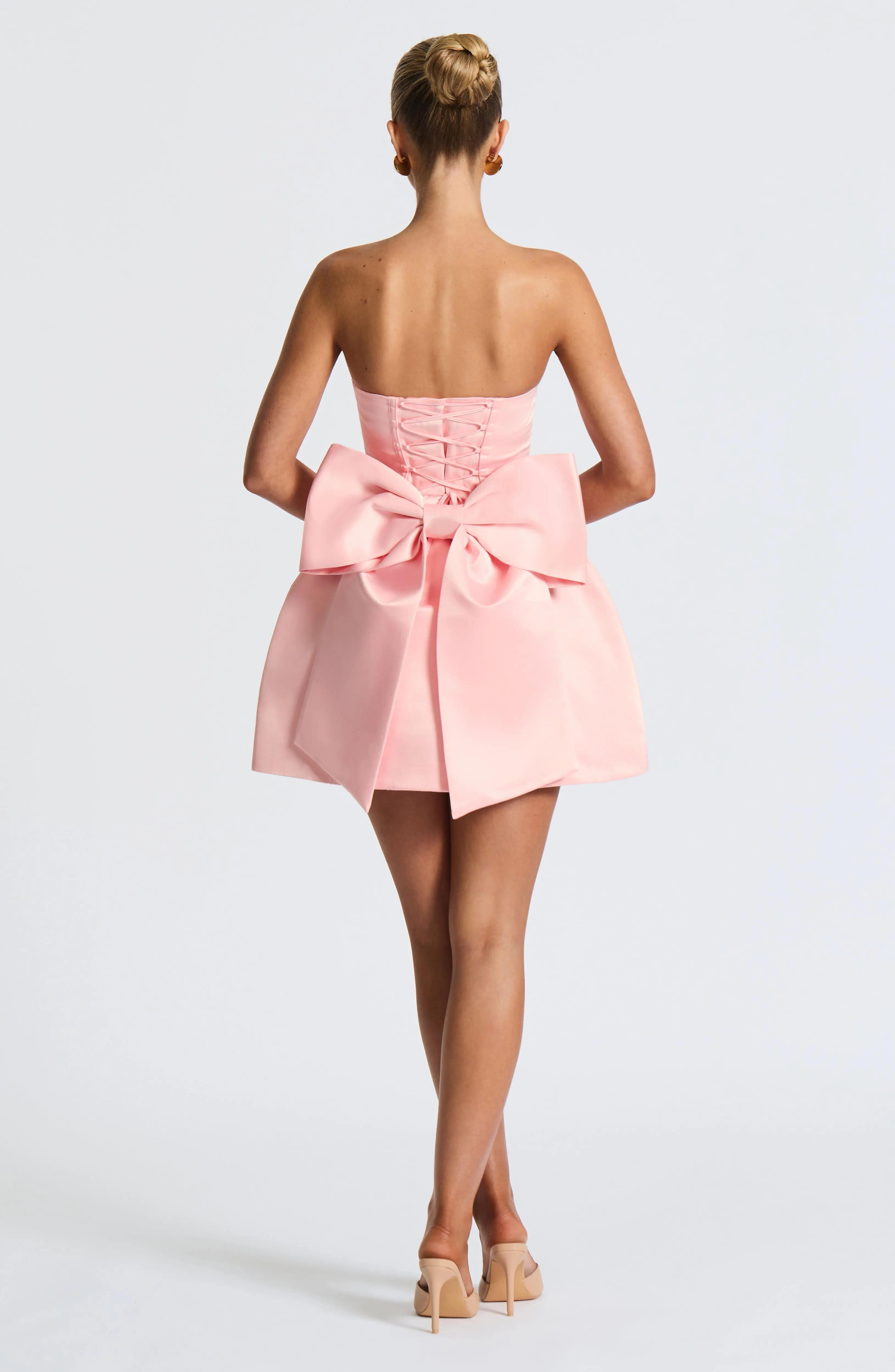 Abbey Mini Dress - Blush - Image 8
