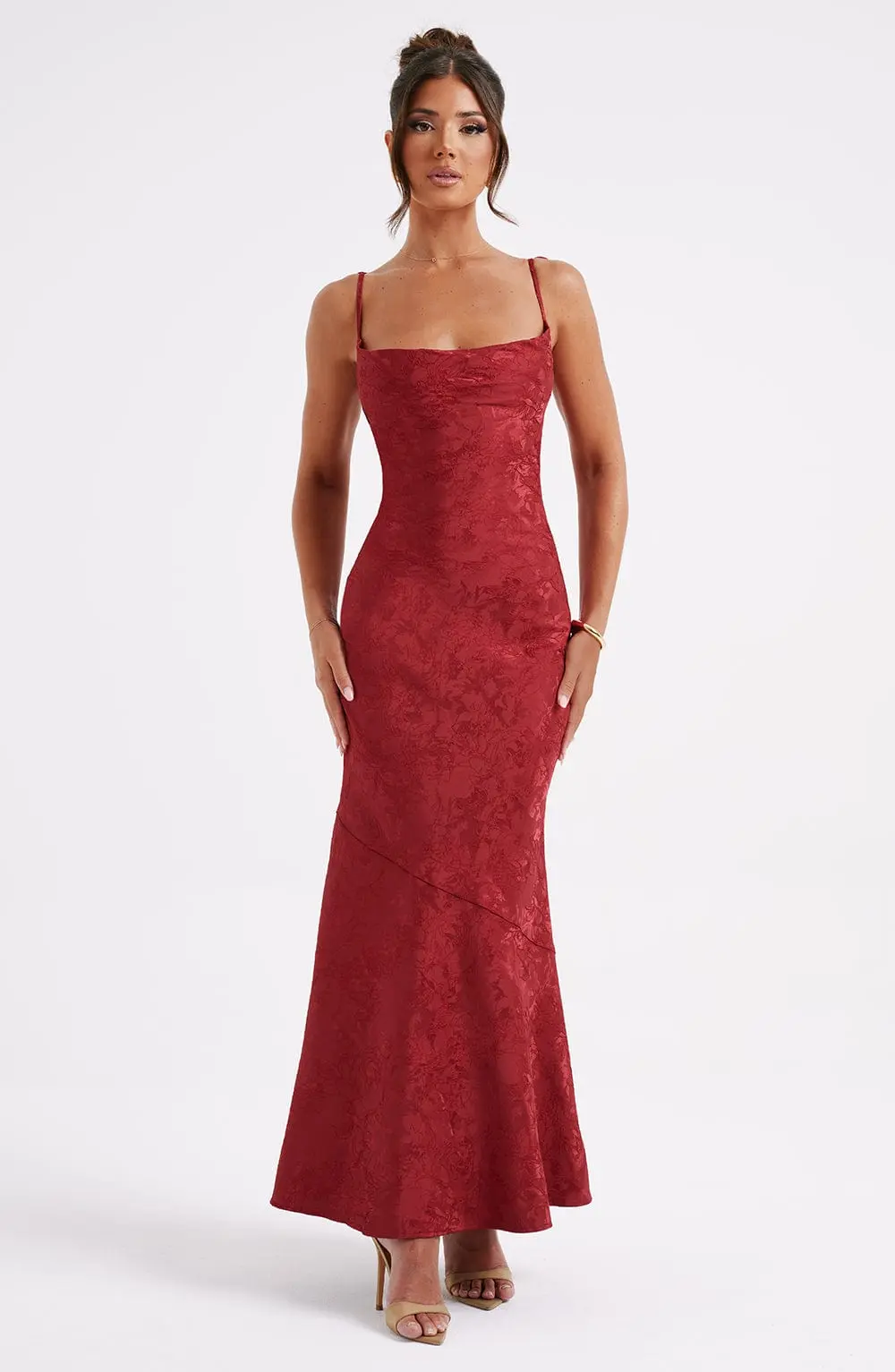 Whitney Maxi Dress - Red - Image 7