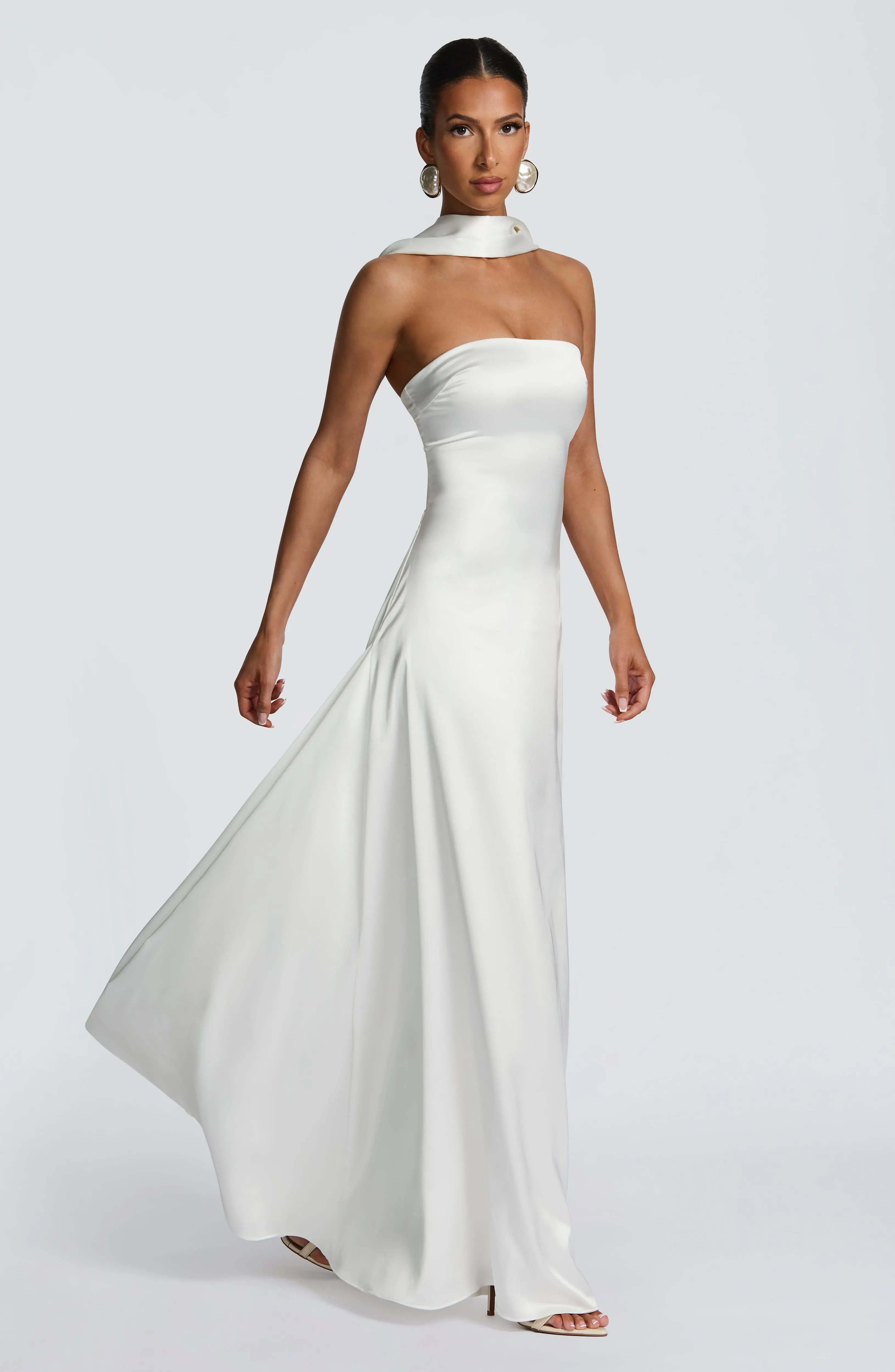Morven Maxi Dress - Ivory - Image 9