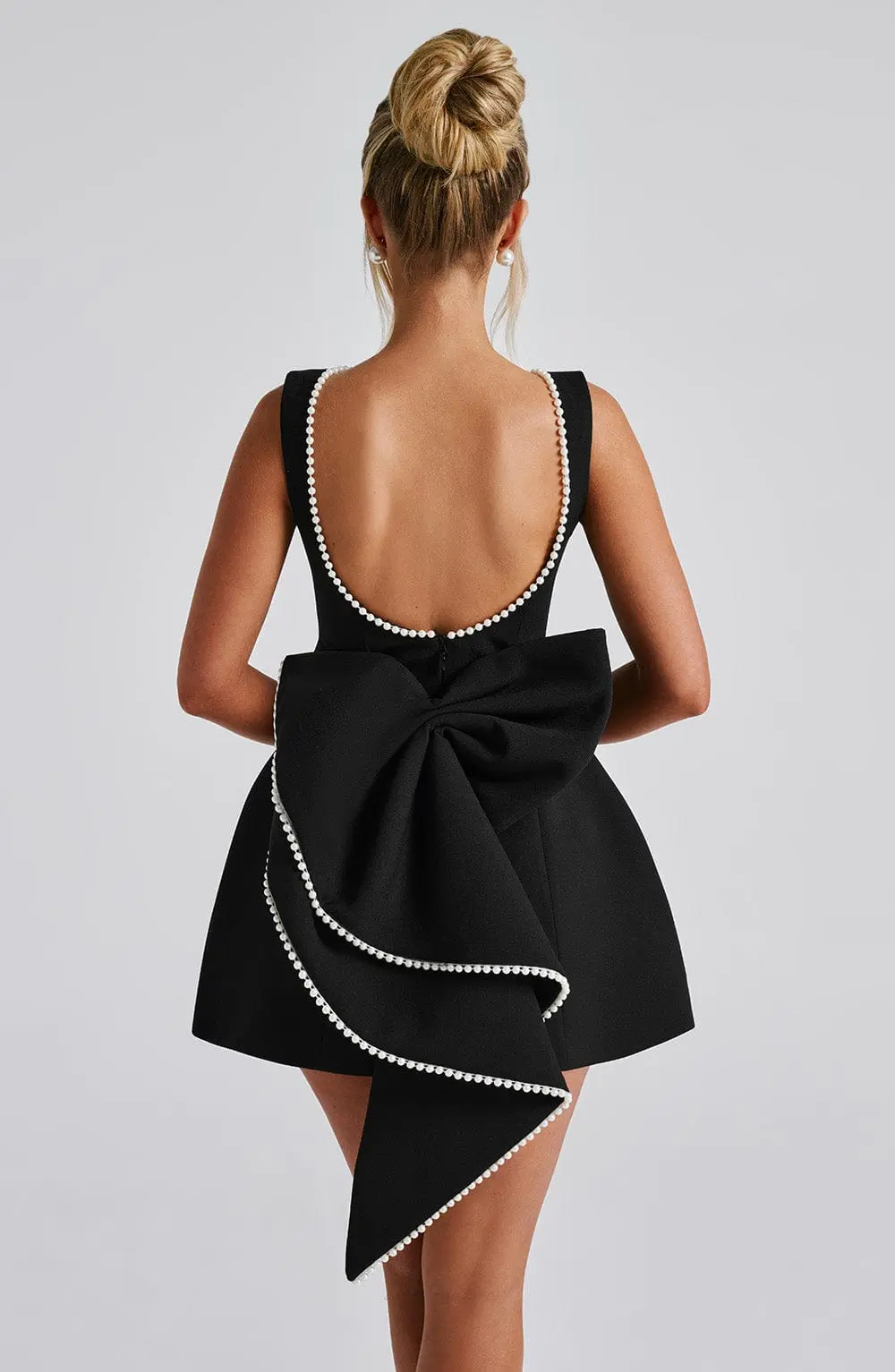 Carrie Mini Dress - Black - Image 12
