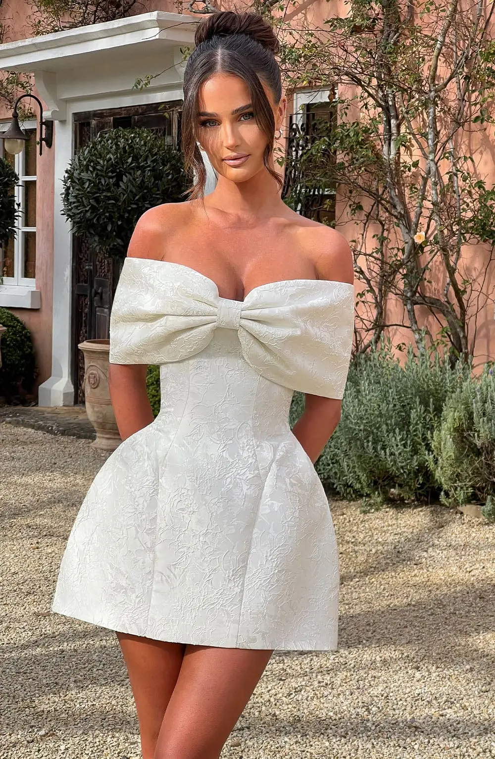 Raquel Mini Dress - Ivory - Image 7