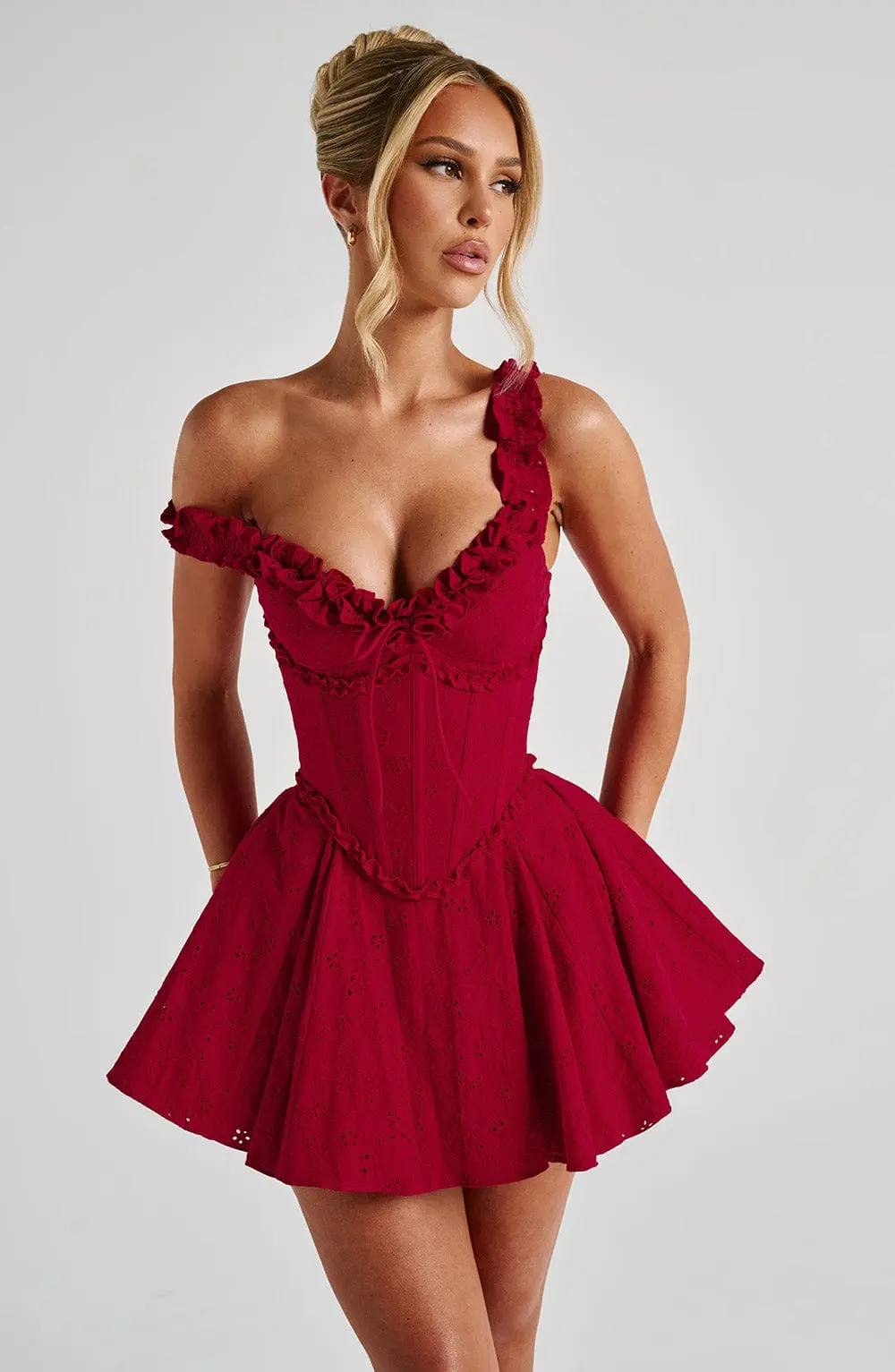 Elva Playsuit - Red - Image 2
