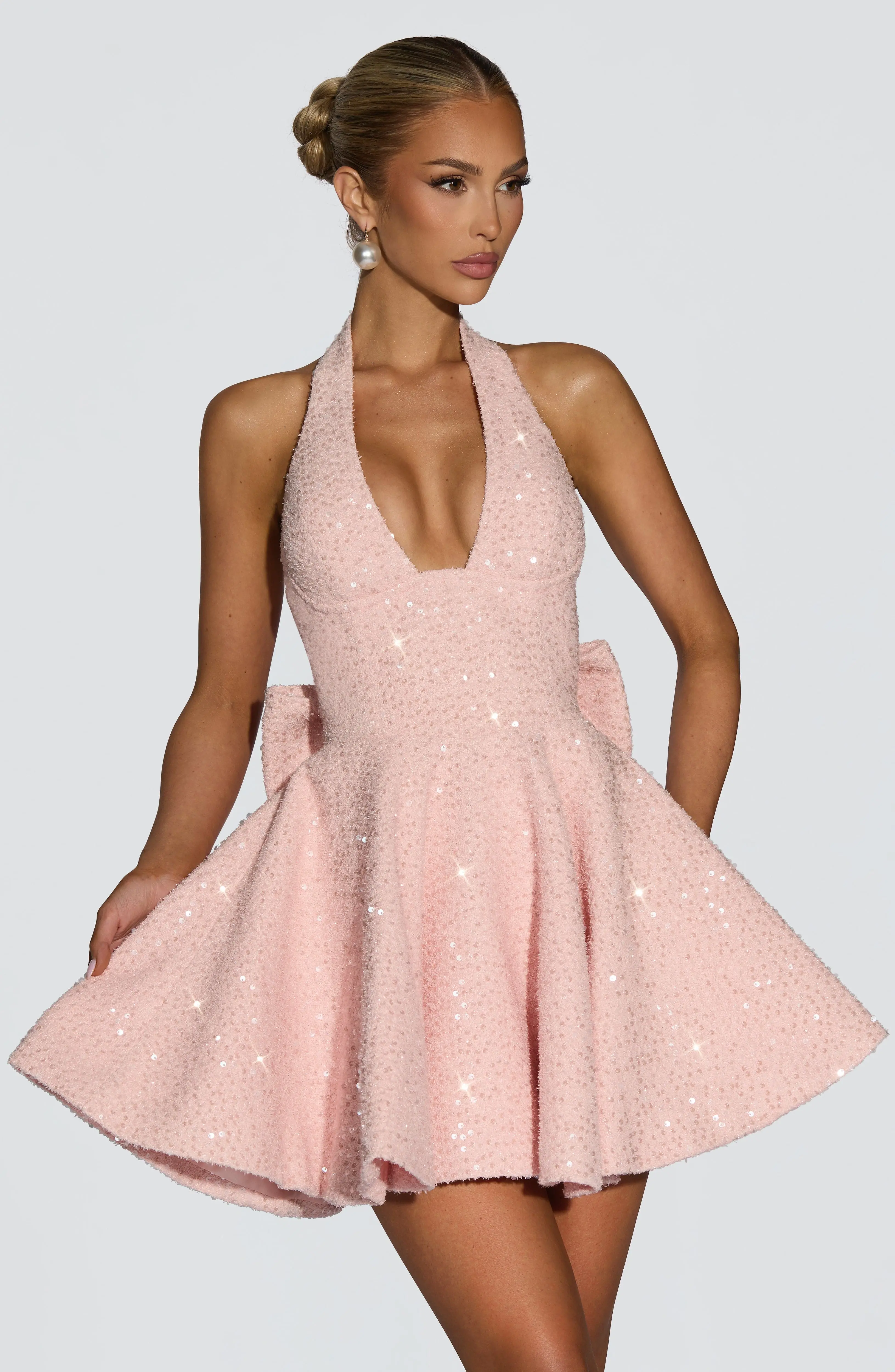 Talara Mini Dress - Blush - Image 4
