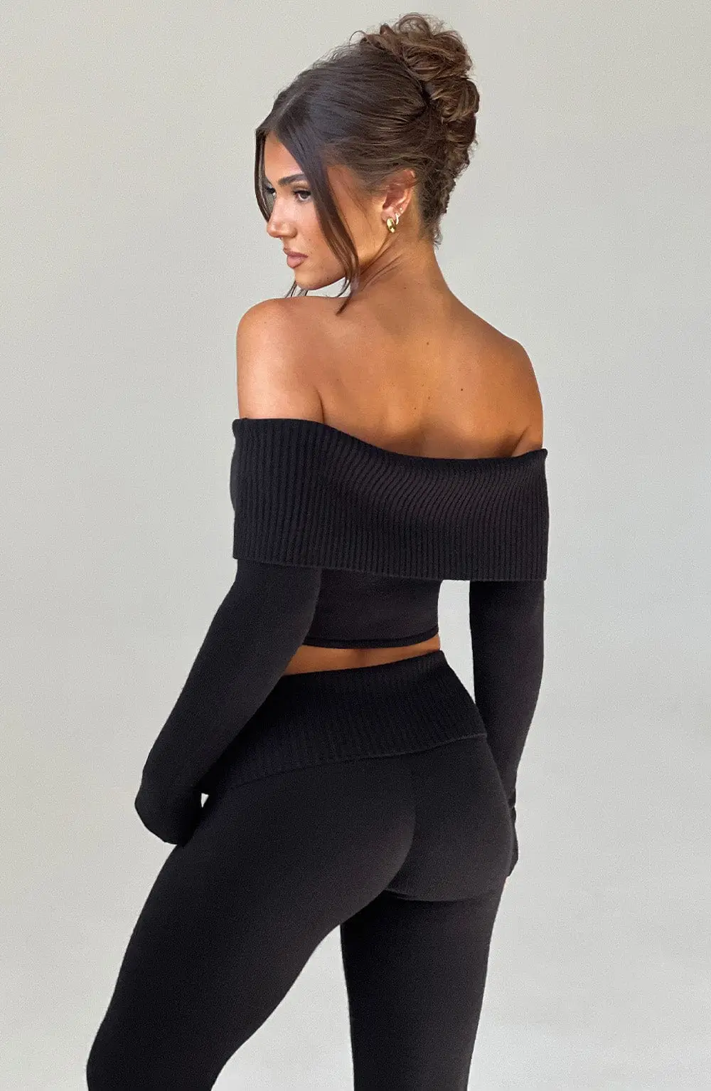 Portia Knit Top - Black - Image 2
